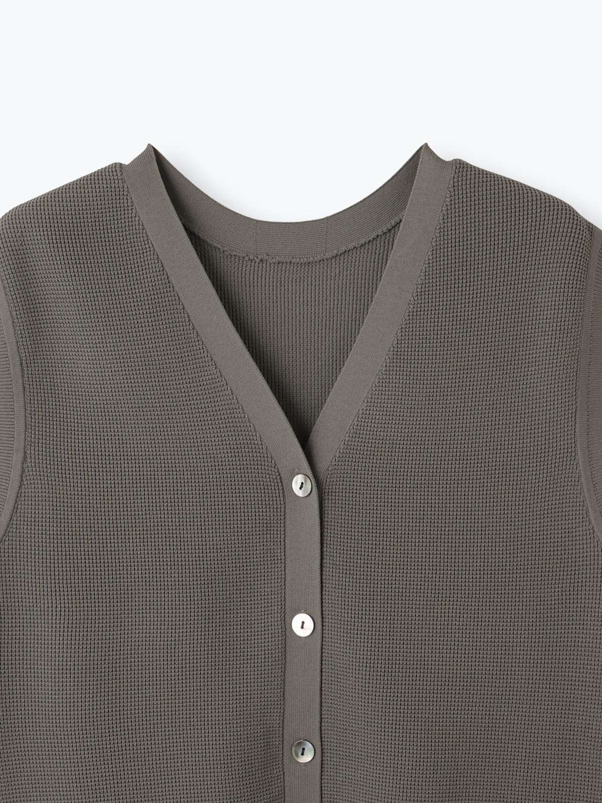 lelill レリル ハイテク2WAYワッフルジレ