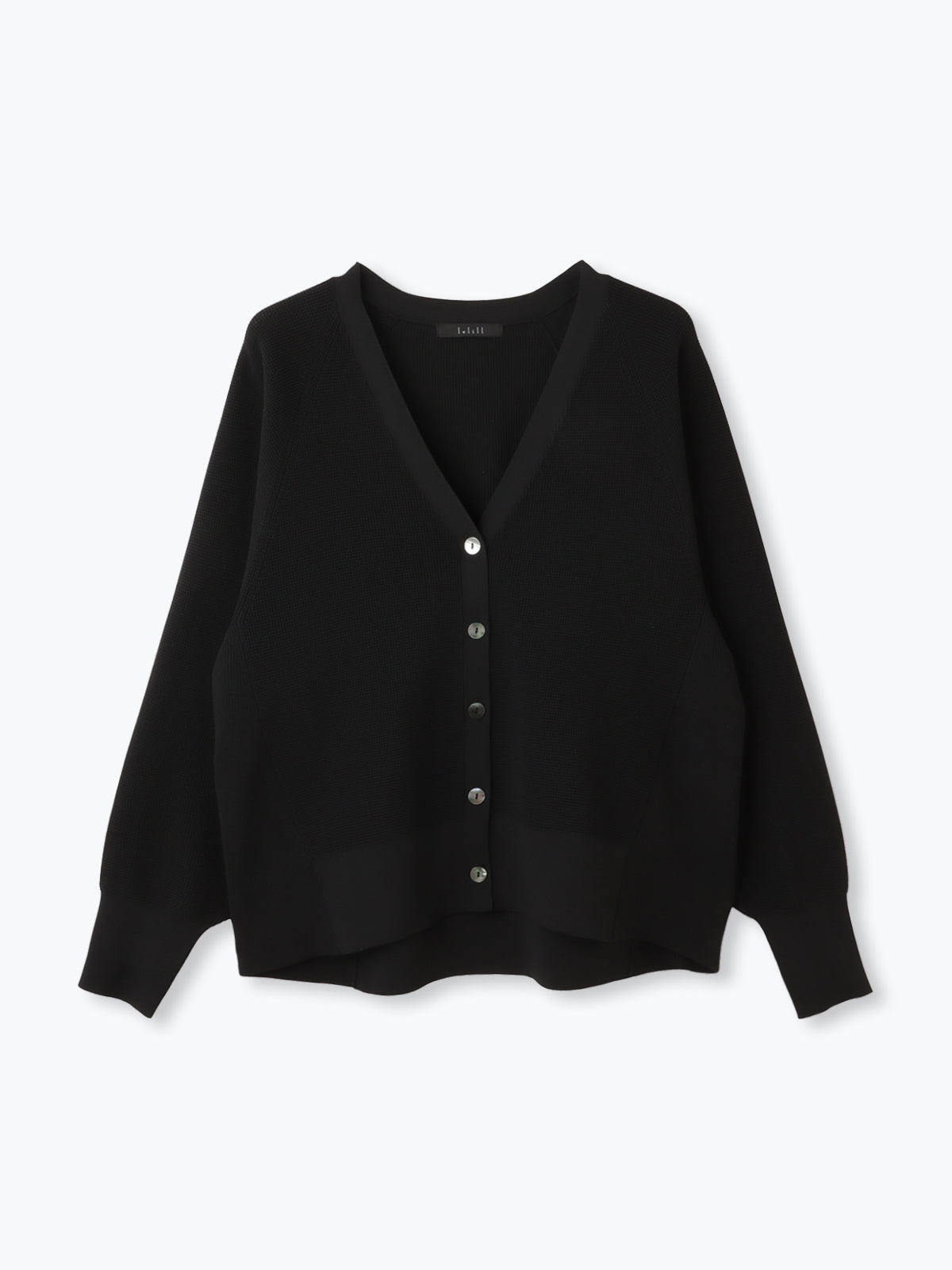 lelill レリル ハイテクAラインワッフルカーデ