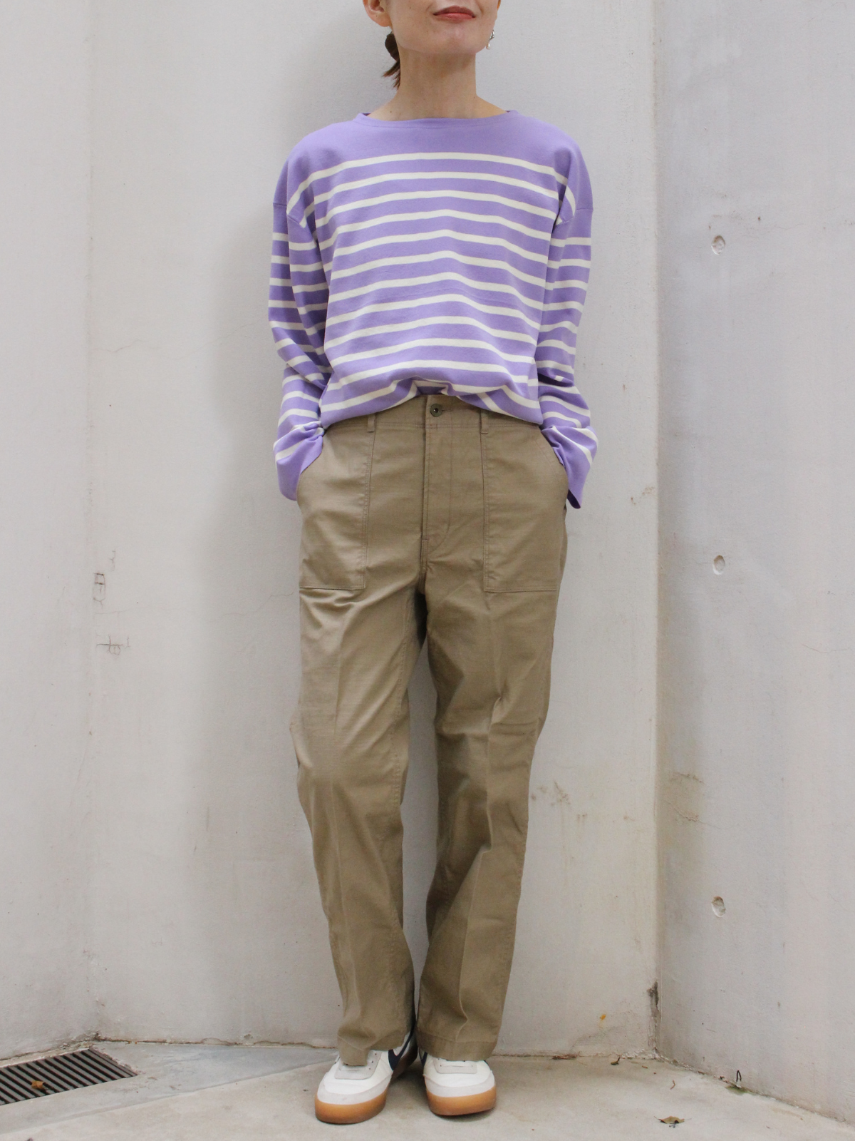 lelill レリル ハイテクボートネックニット(オーバーサイズ)