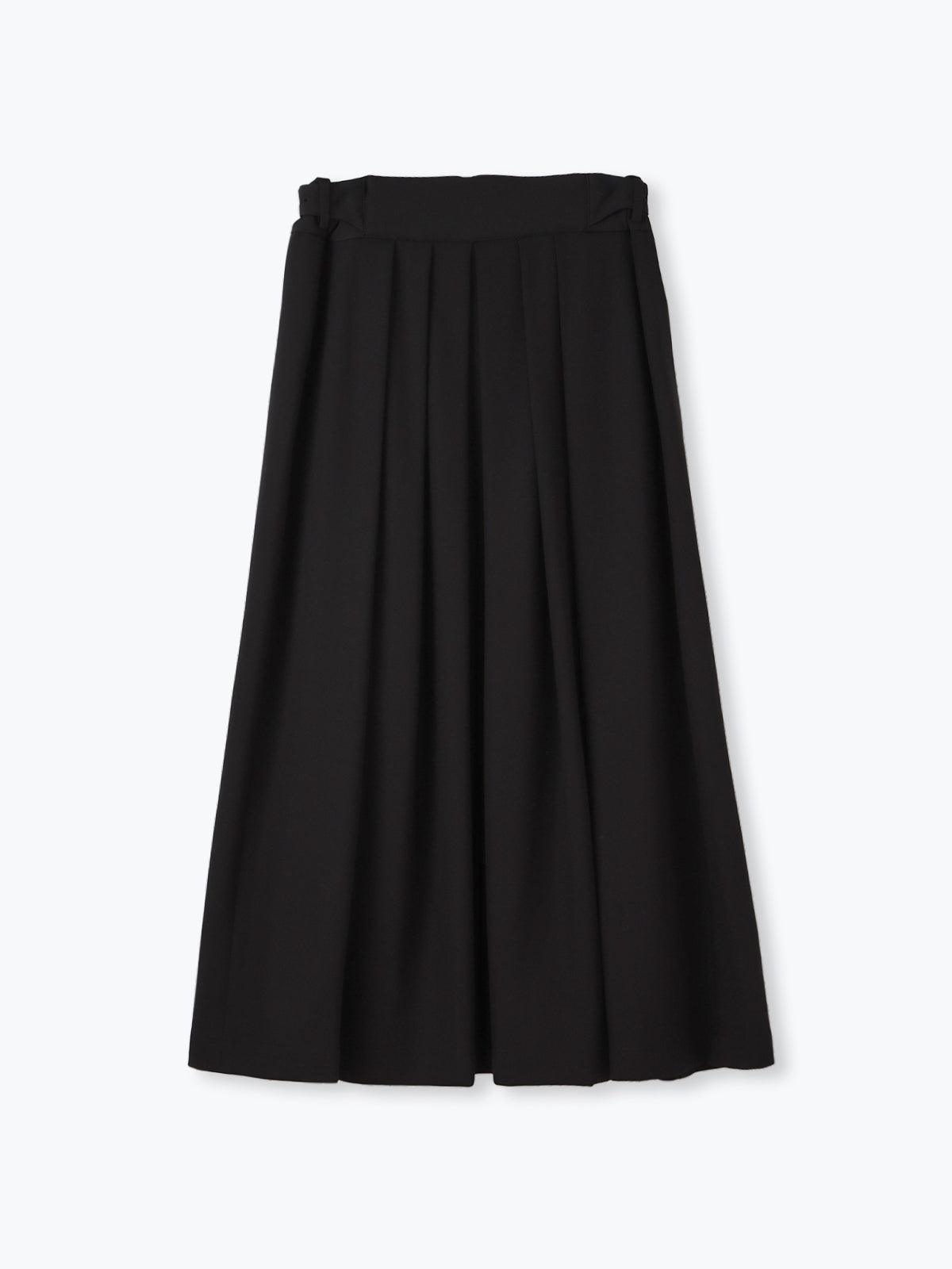 lelill レリル 日本製 サイドベルトタックフレアースカート