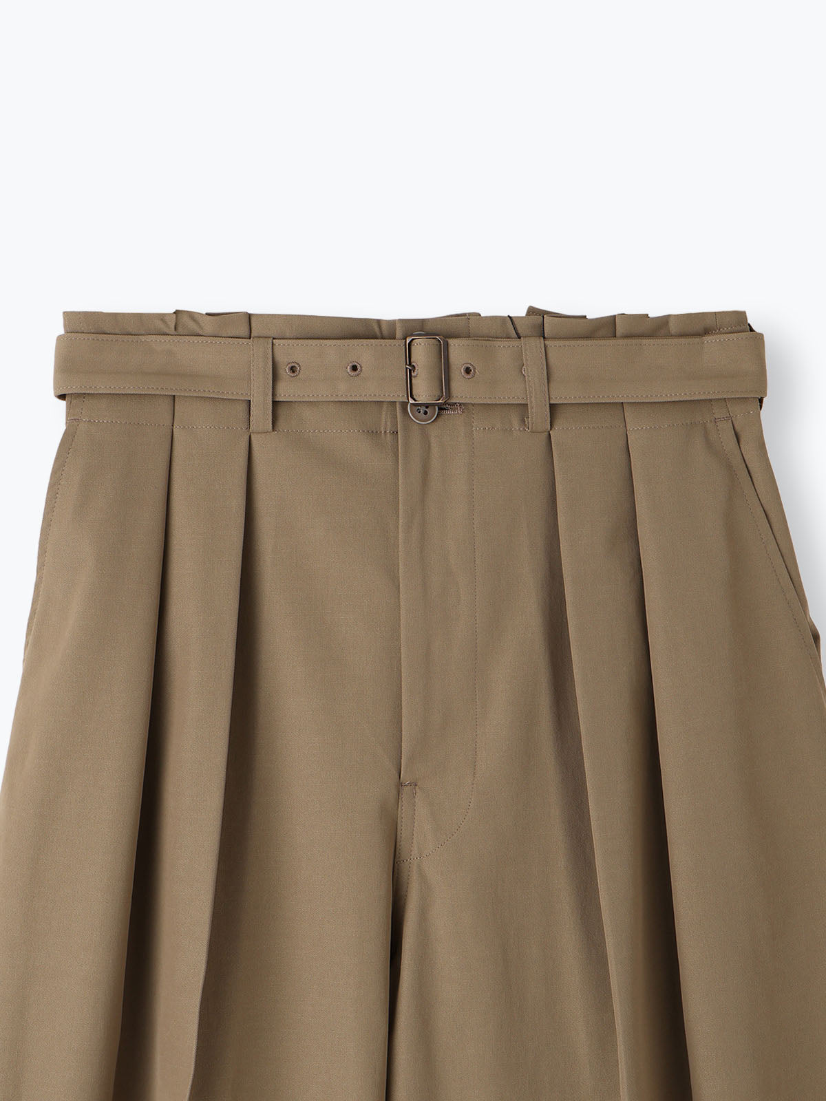 lelill レリル 日本製 ベルテッドワイドパンツ 2.0