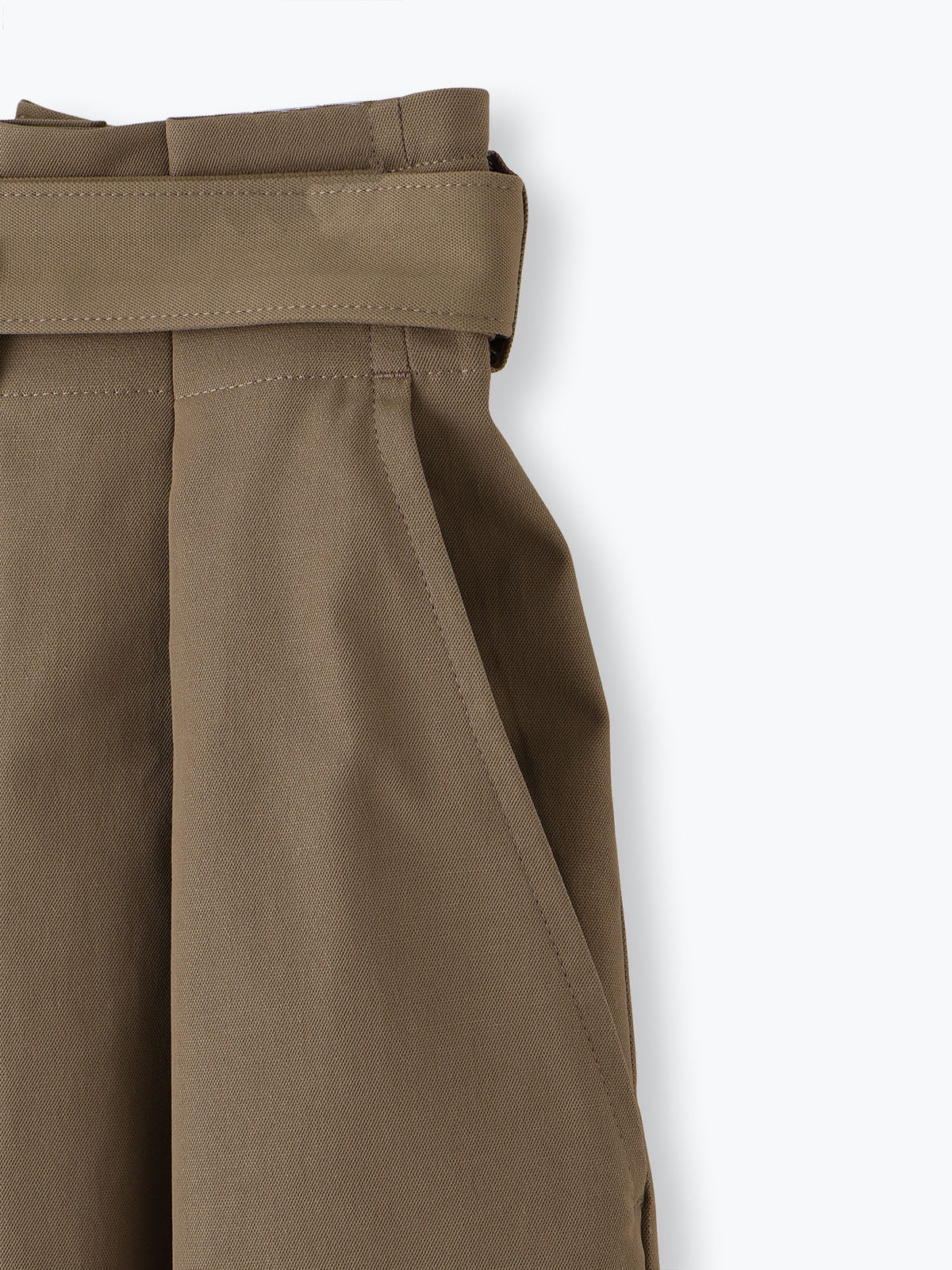 lelill レリル 日本製 ベルテッドワイドパンツ 2.0