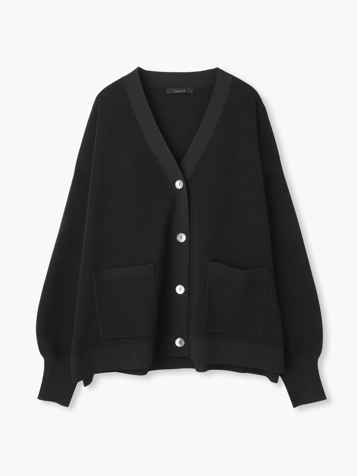 lelill レリル ハイテクワッフルカーデ