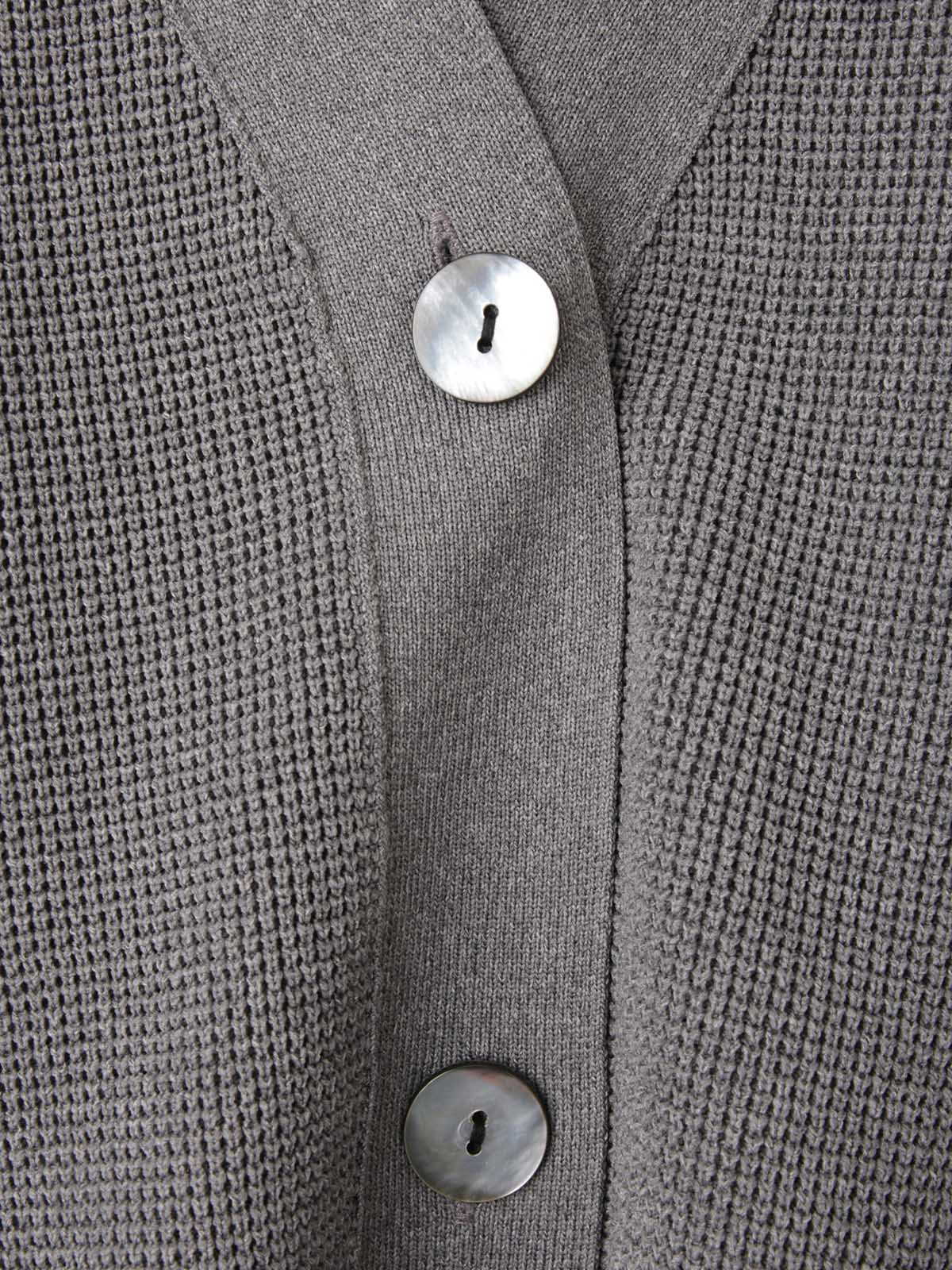 lelill レリル ハイテクワッフルカーデ