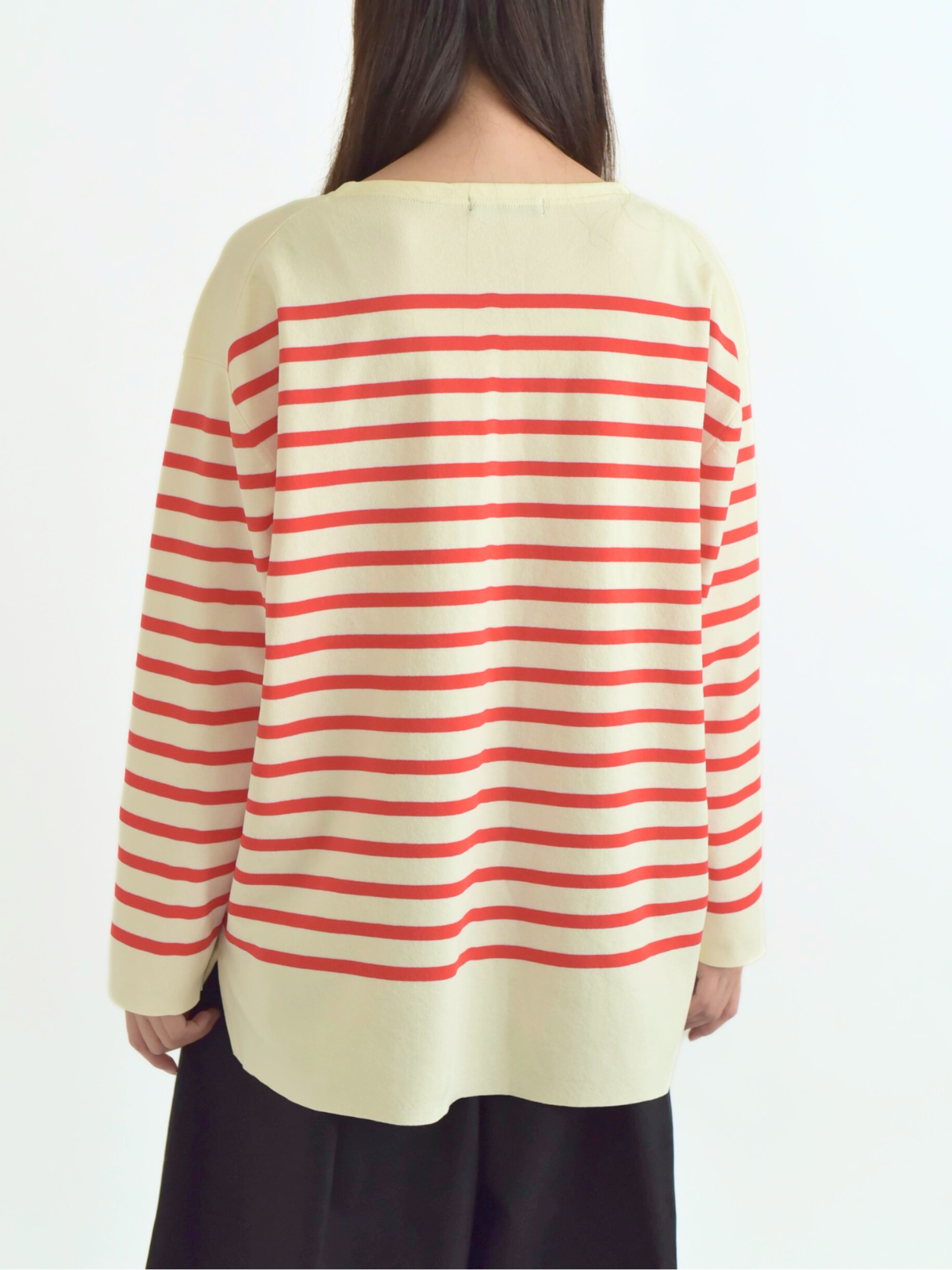 lelill レリル 〈ミラノリブ〉ハイテクボートネックニット(オーバーサイズ)