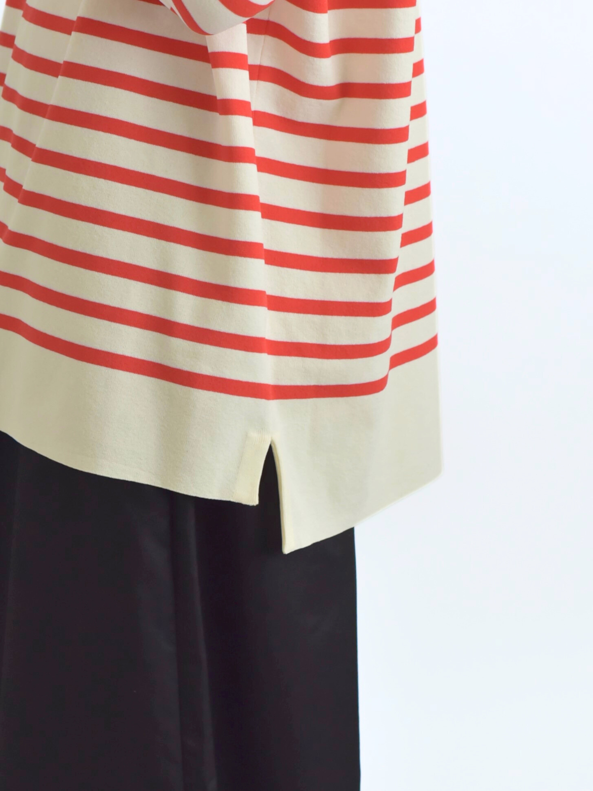 lelill レリル 〈ミラノリブ〉ハイテクボートネックニット(オーバーサイズ)