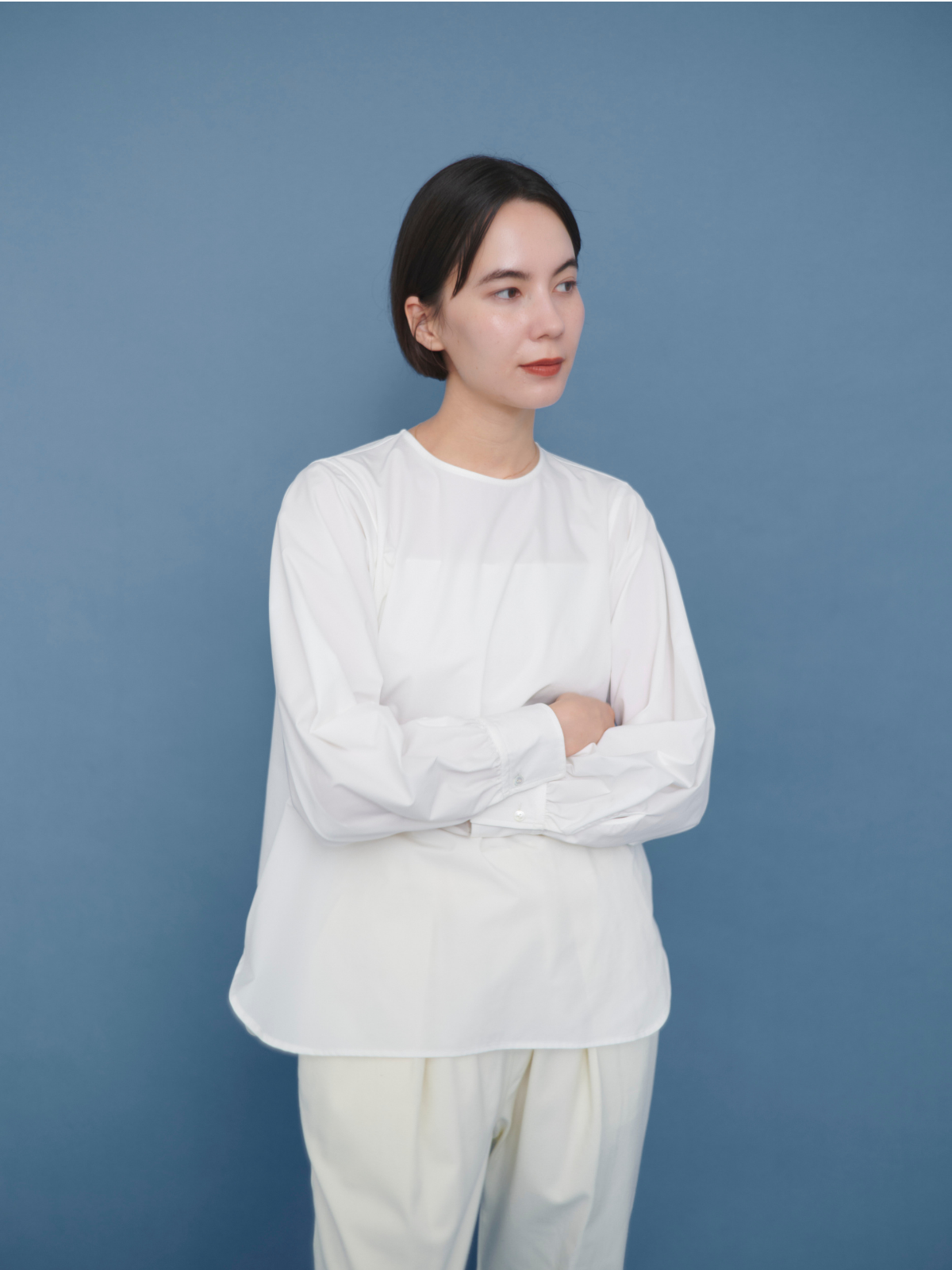 【Wポイント】lelill レリル THE BASIC BLOUSE 4.0