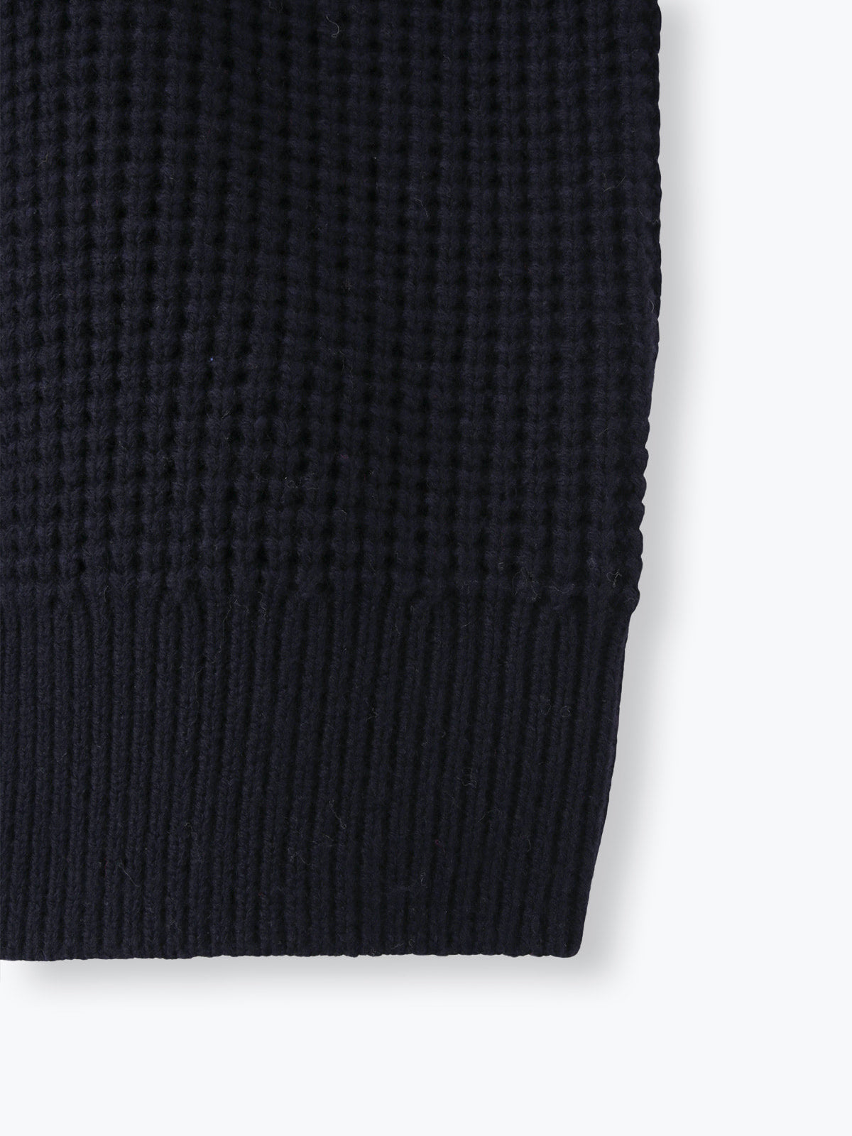lelill レリル ワッフルハーフZIPニット