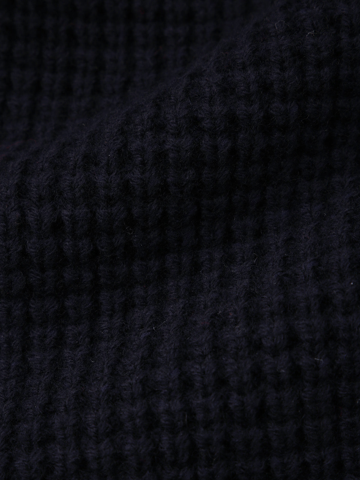 lelill レリル ワッフルハーフZIPニット