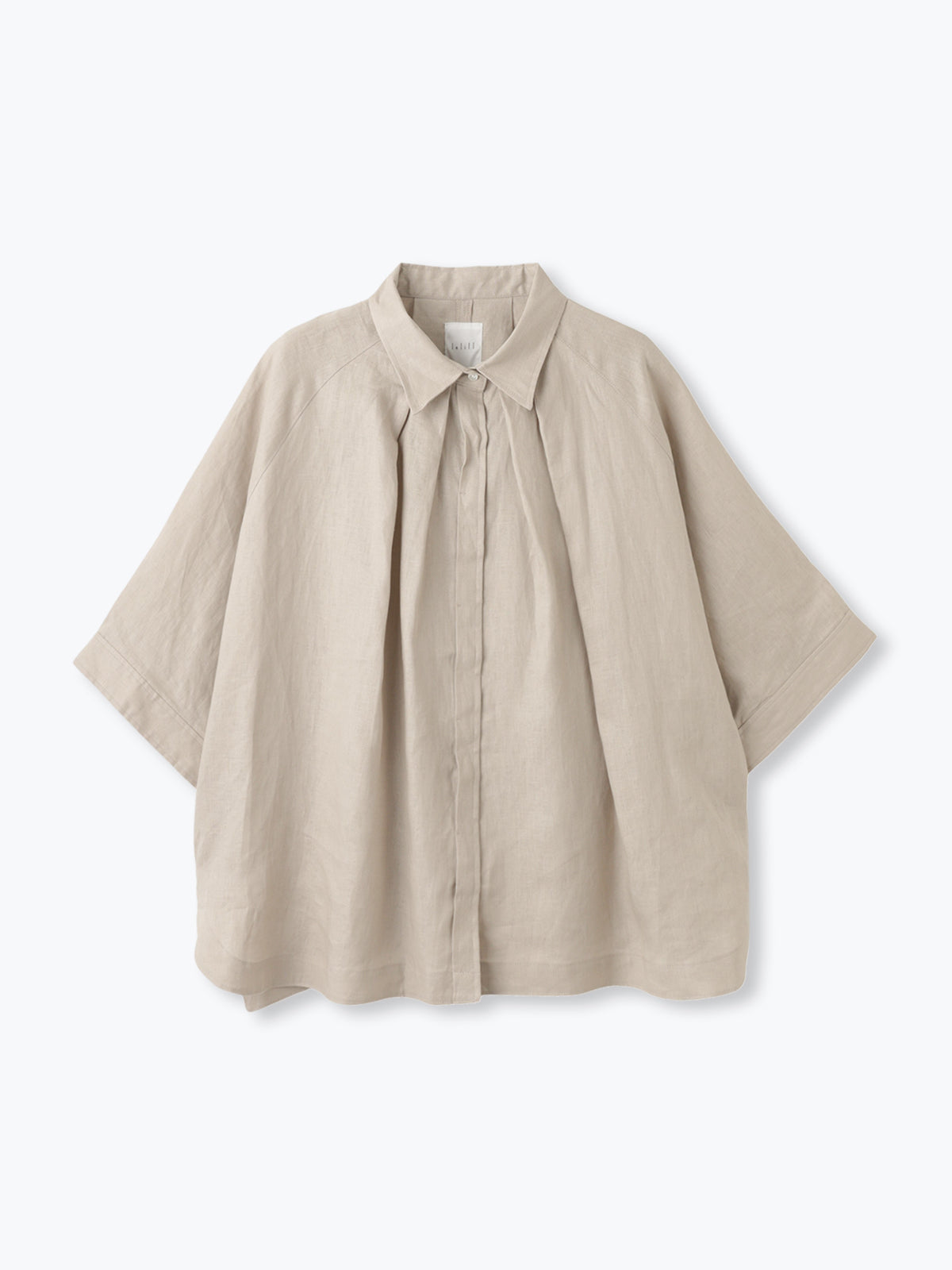 lelill レリル リネンタックワイドシャツ