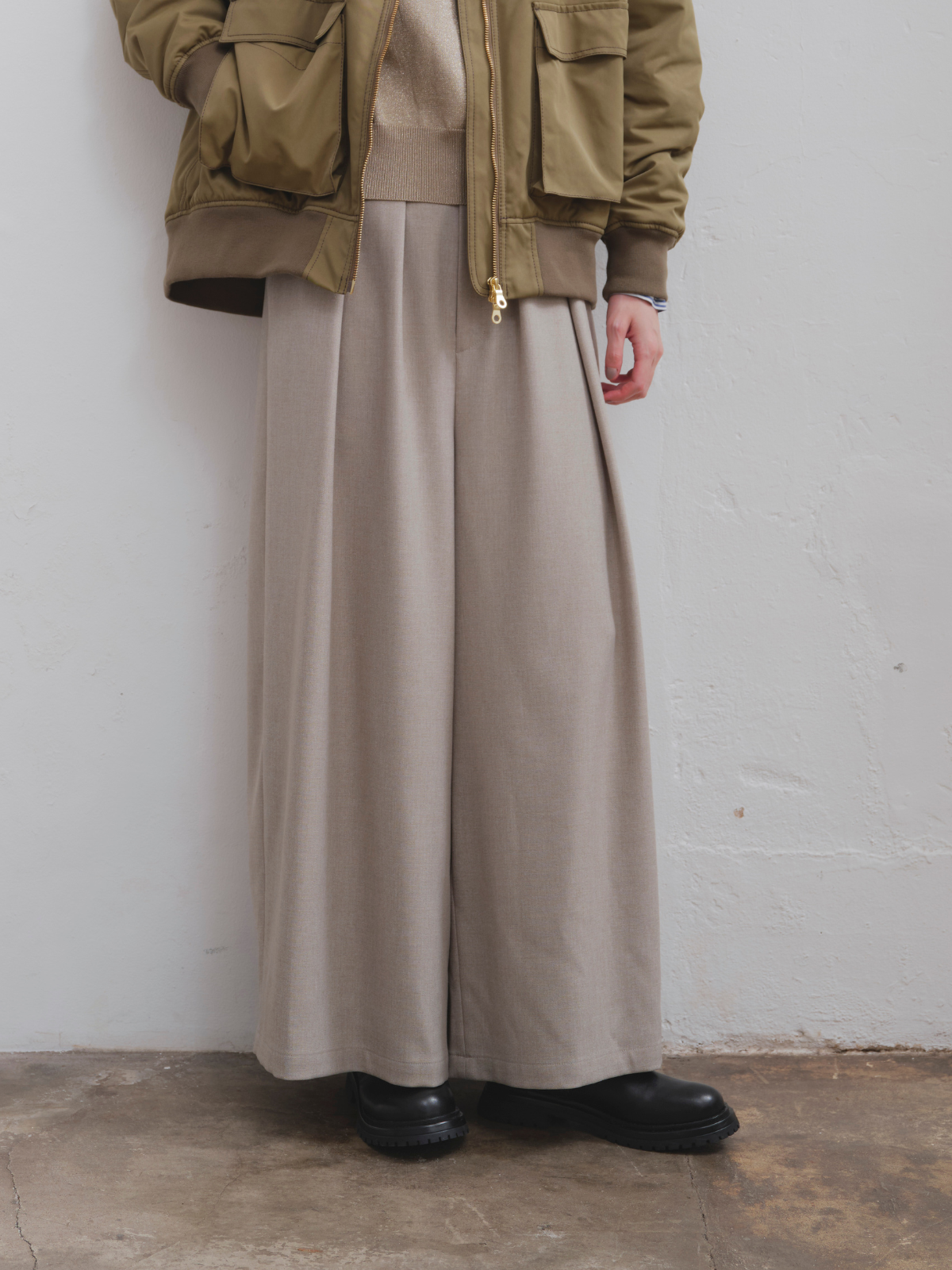 lelill レリル トロピカルワイドパンツ lelill レリル トロピカルワイドパンツ