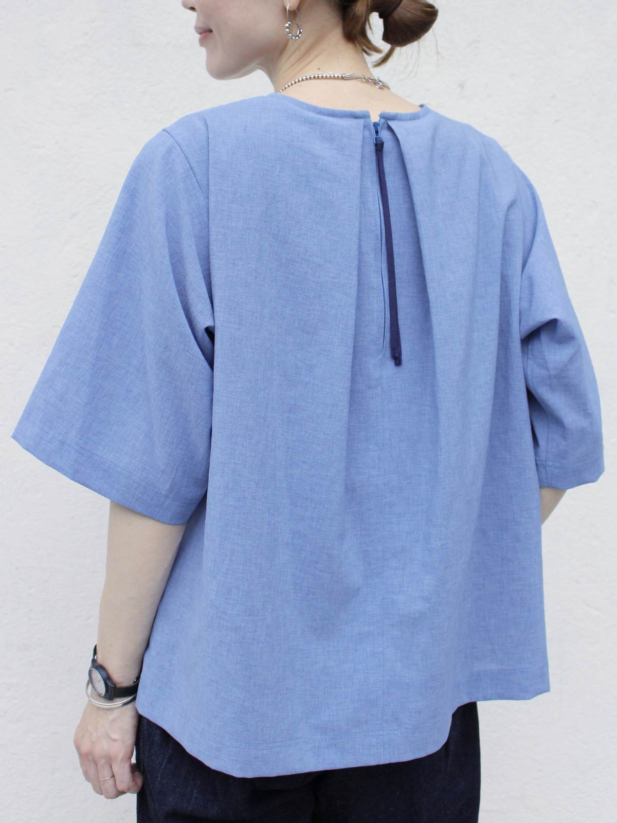 lelill レリル【日本製】THE BASIC H/S BLOUSE