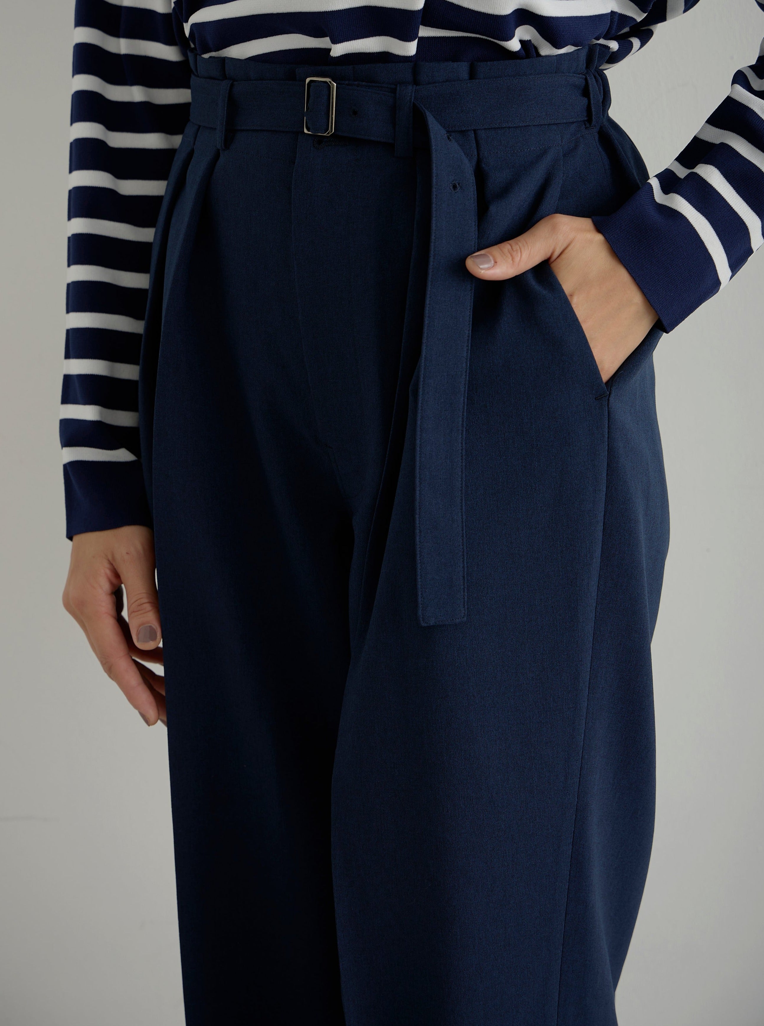 lelill レリル トロピカルベルテッドパンツ