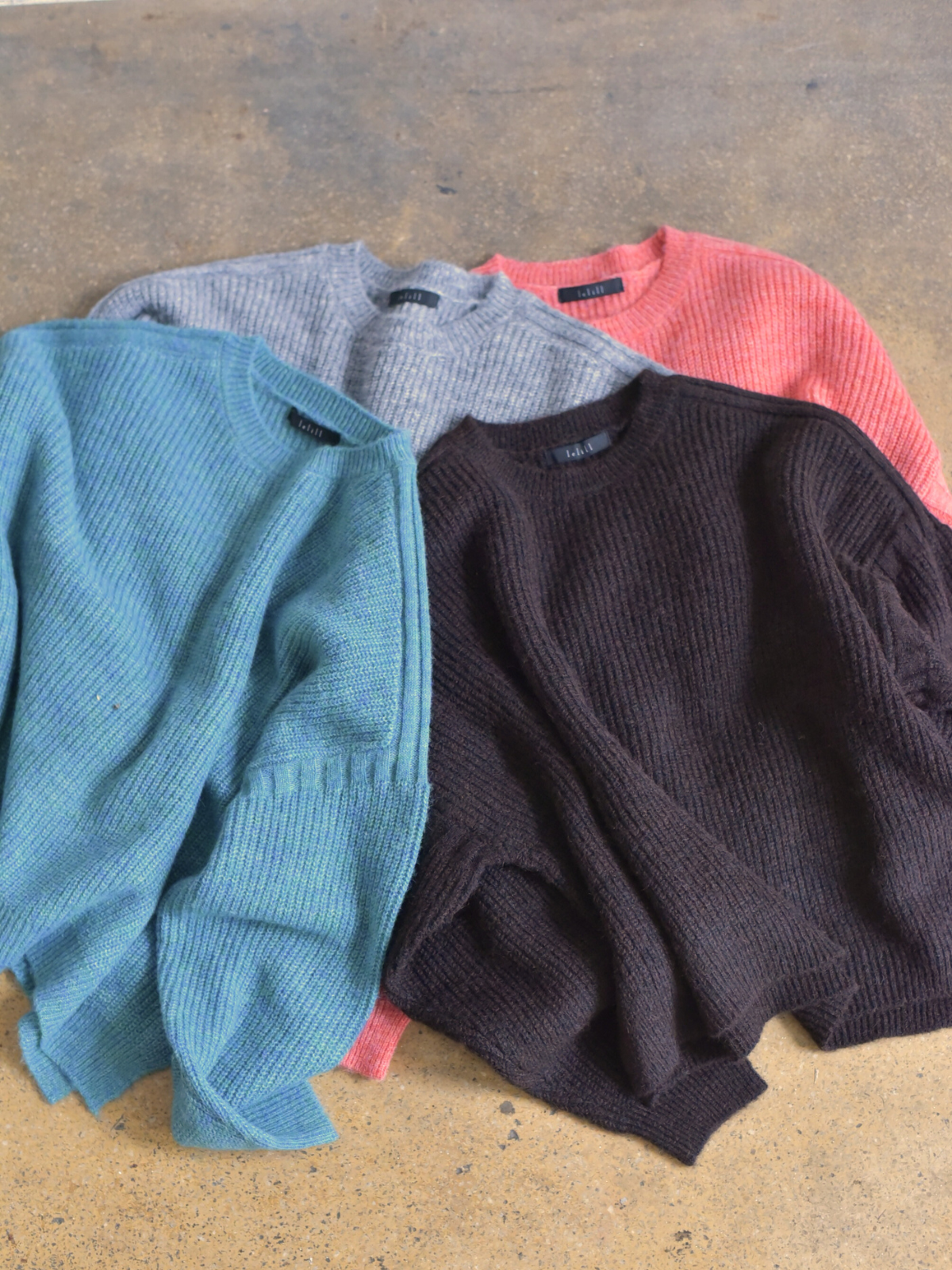 lelill レリル メランジミックスワイドガンジー