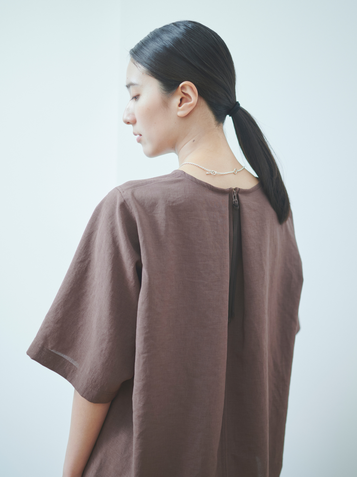 lelill レリル【日本製】THE BASIC H/S BLOUSE