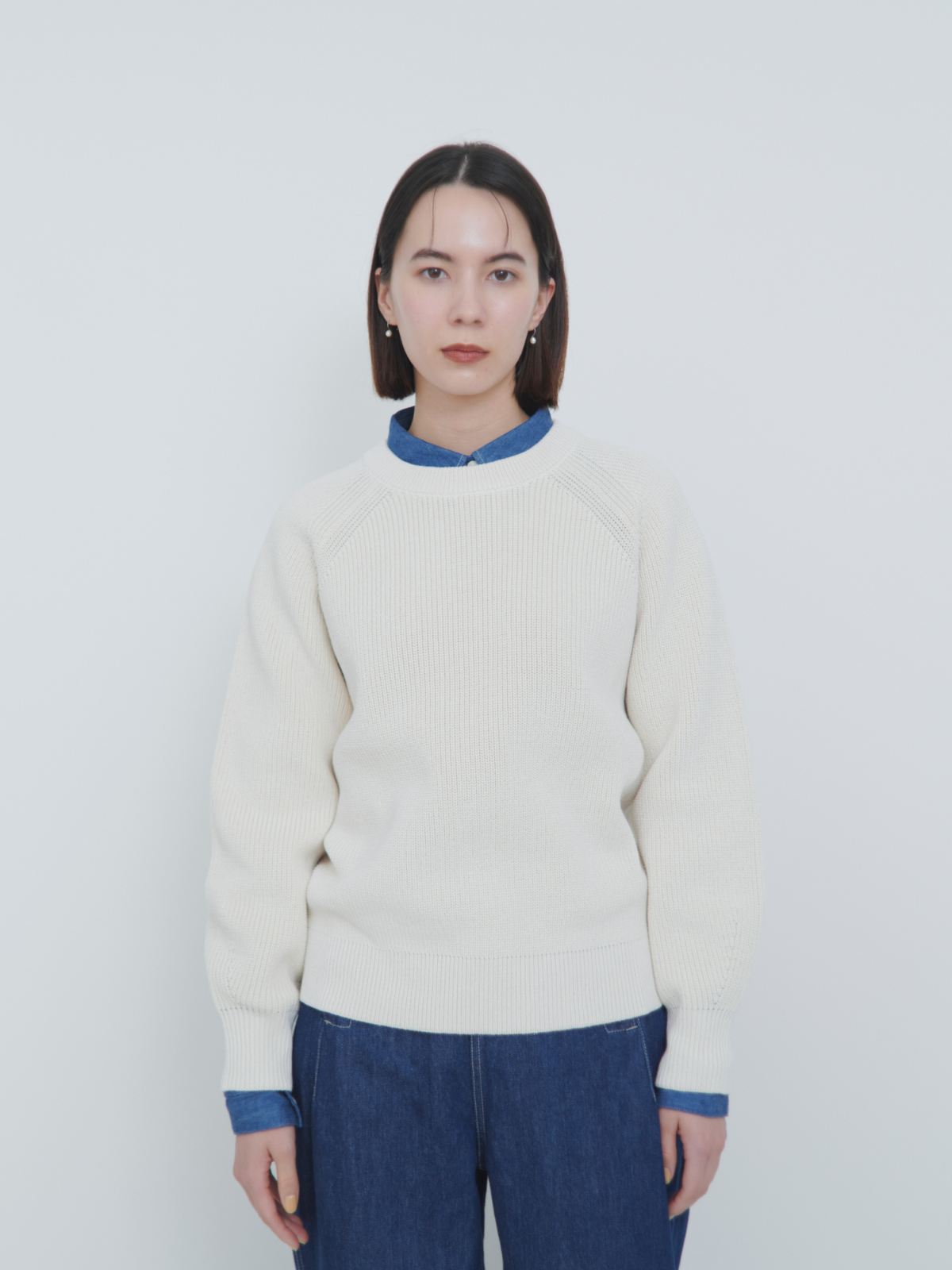 lelill レリル ドライプレーティング畦プルオーバー