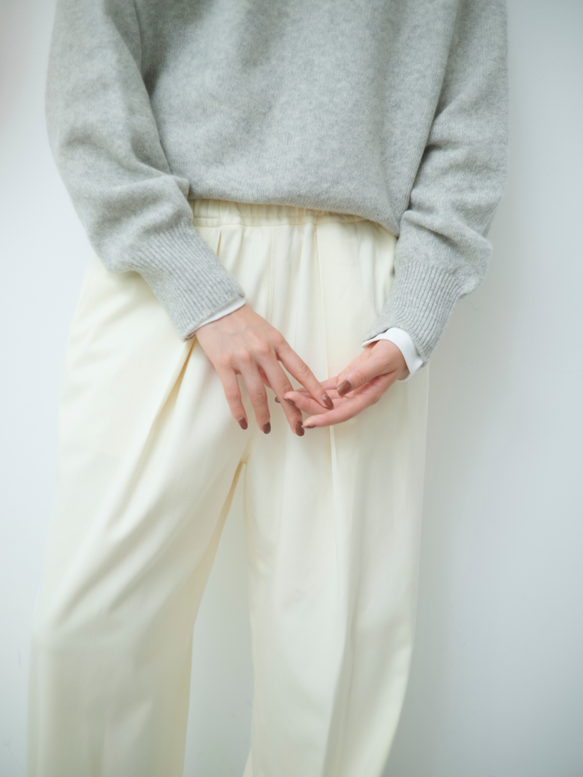 lelill レリル イージータックワイドパンツ