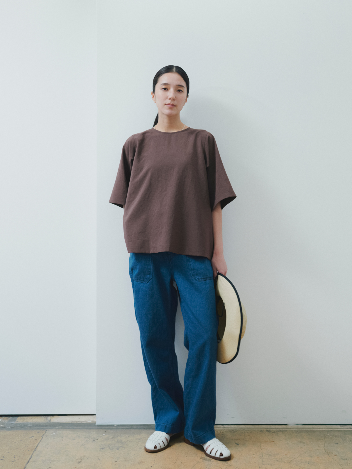 lelill レリル【日本製】THE BASIC H/S BLOUSE
