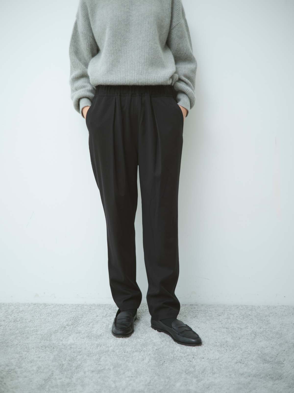 lelill レリル イージータックテーパードパンツ
