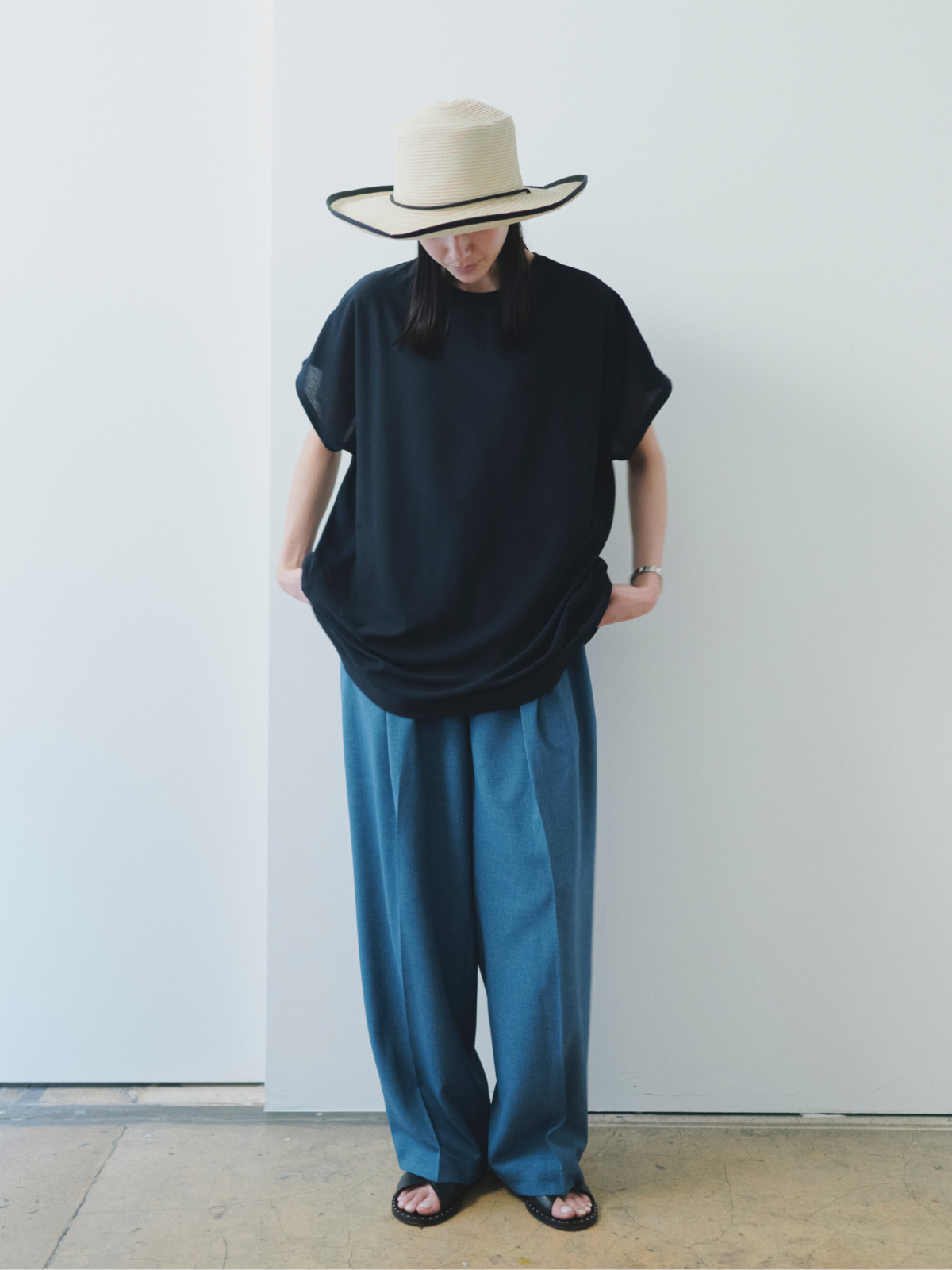 lelill レリル【日本製】THE ハイテク BASICフレンチミドルT