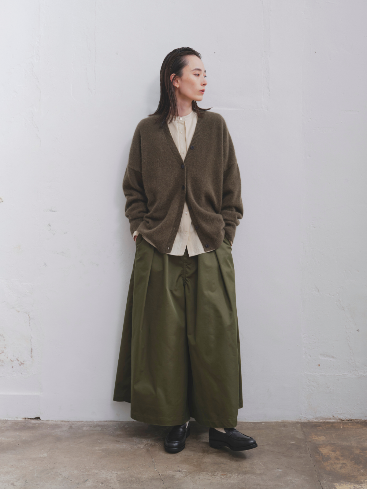 lelill レリル ワイドチノキュロット