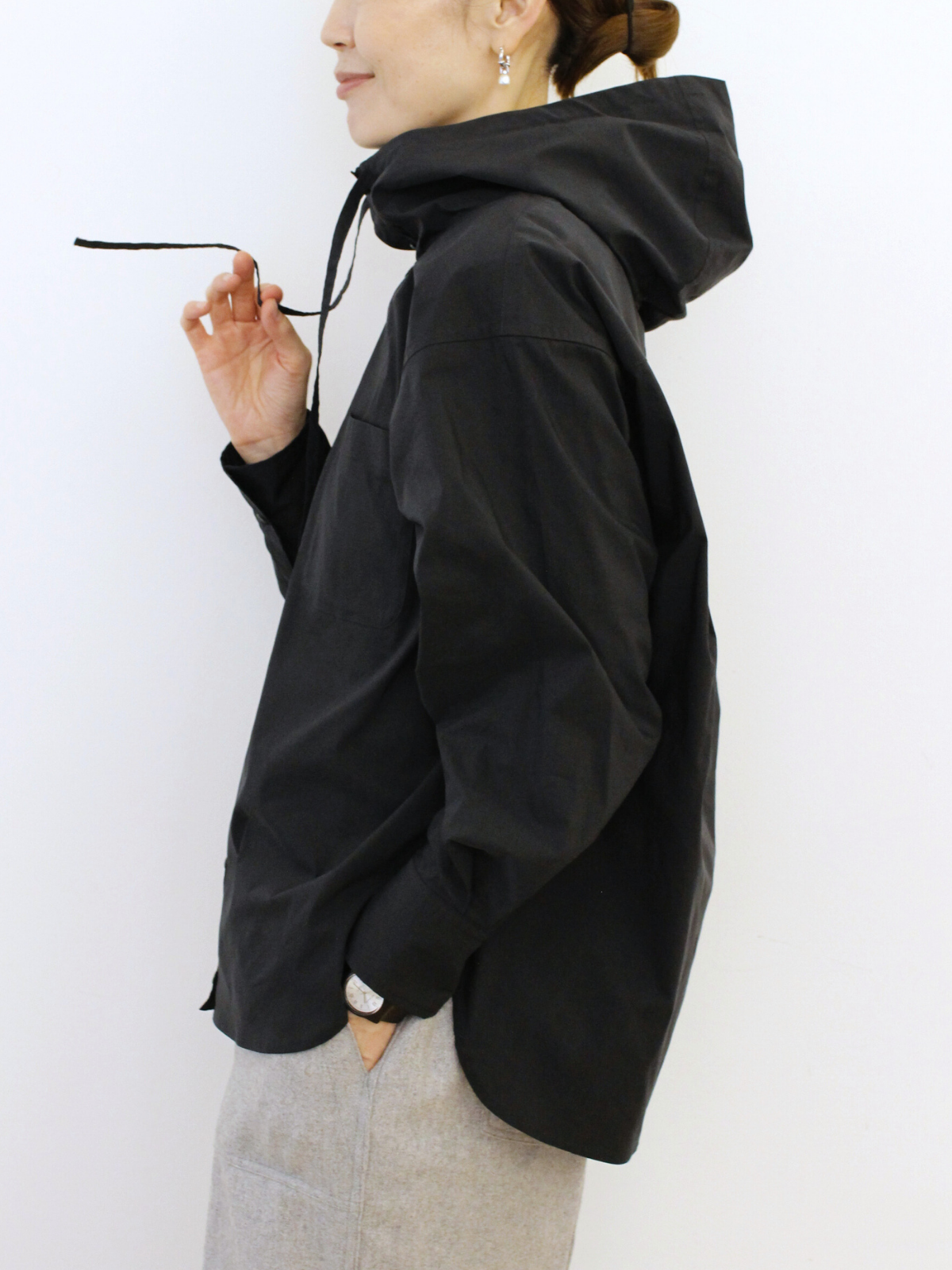 lelill レリル THE HOODIE SHIRT