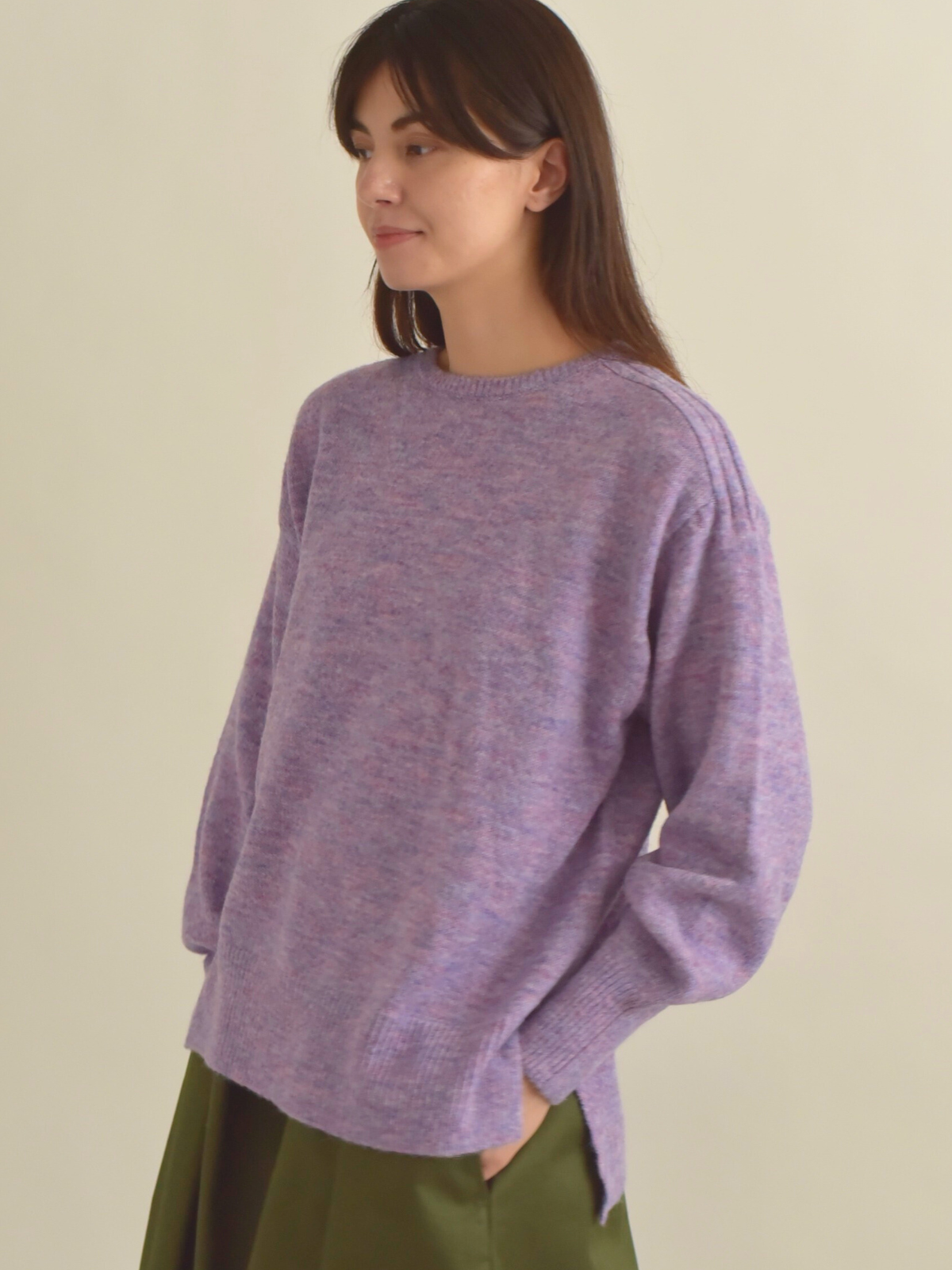 lelill レリル メランジミックスプルオーバー