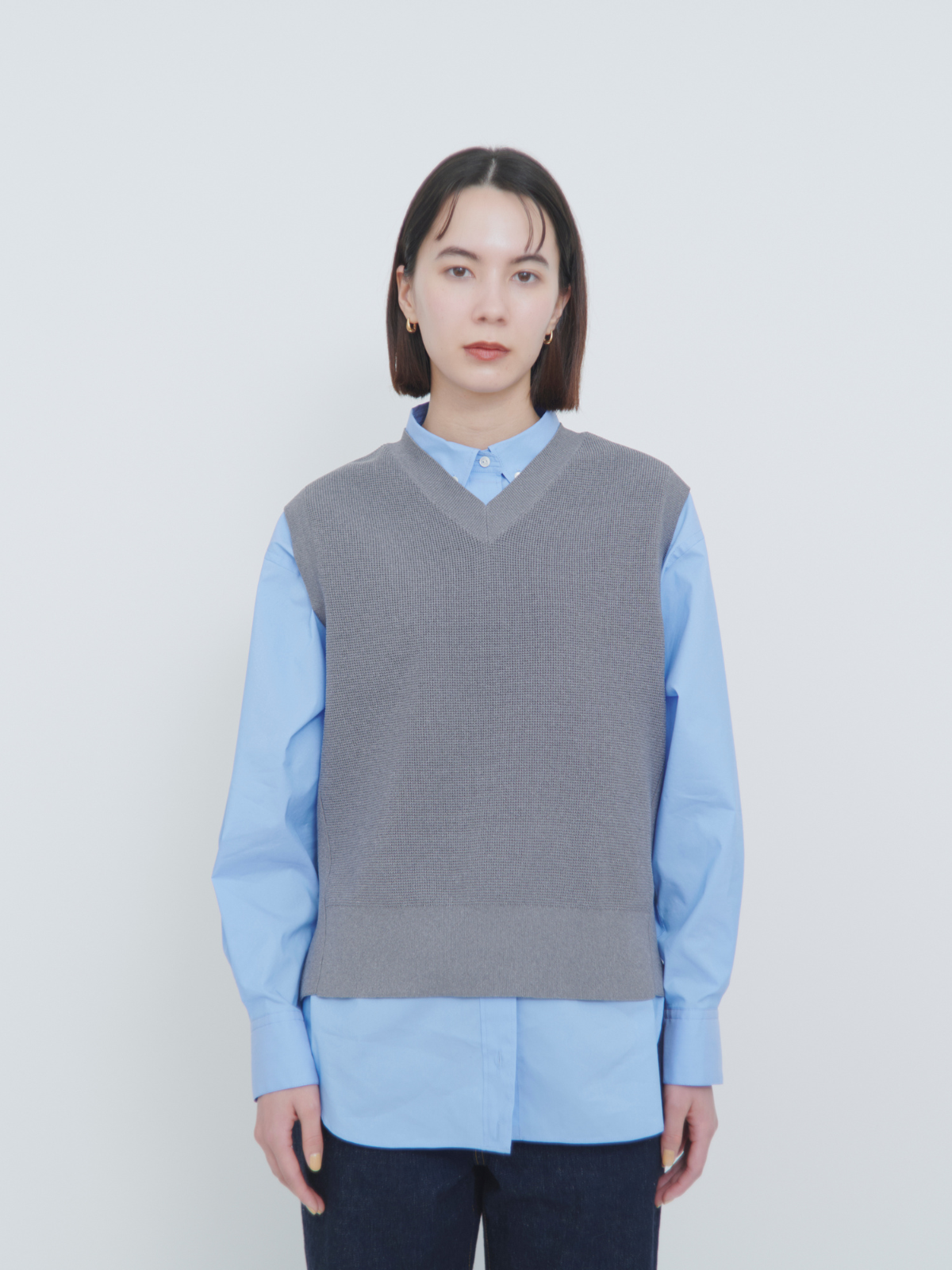 lelill レリル ハイテクワッフル2WAYジレ