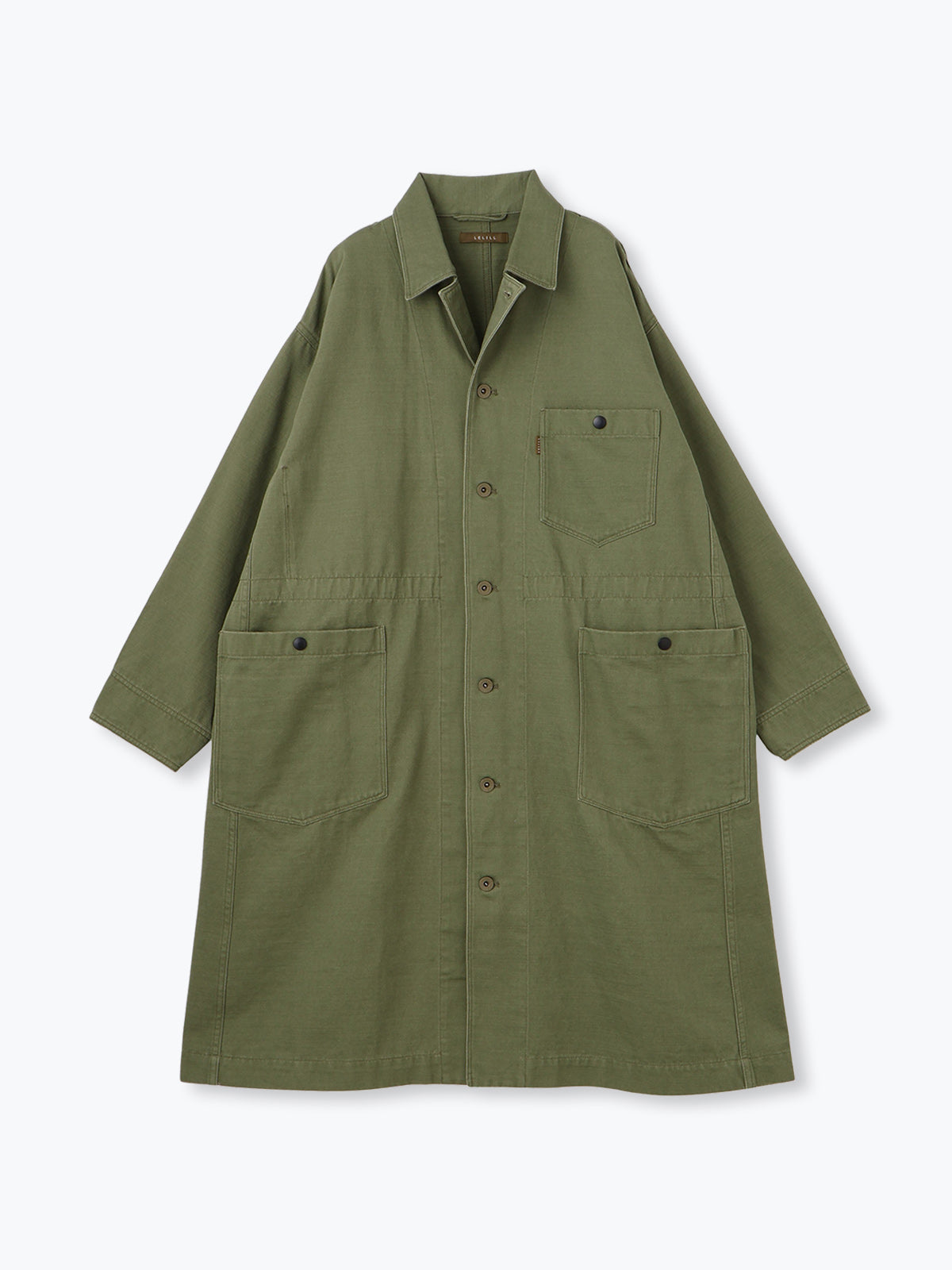 lelill レリル 【カーキ ラスト1点】ワークコート THE WORK COAT