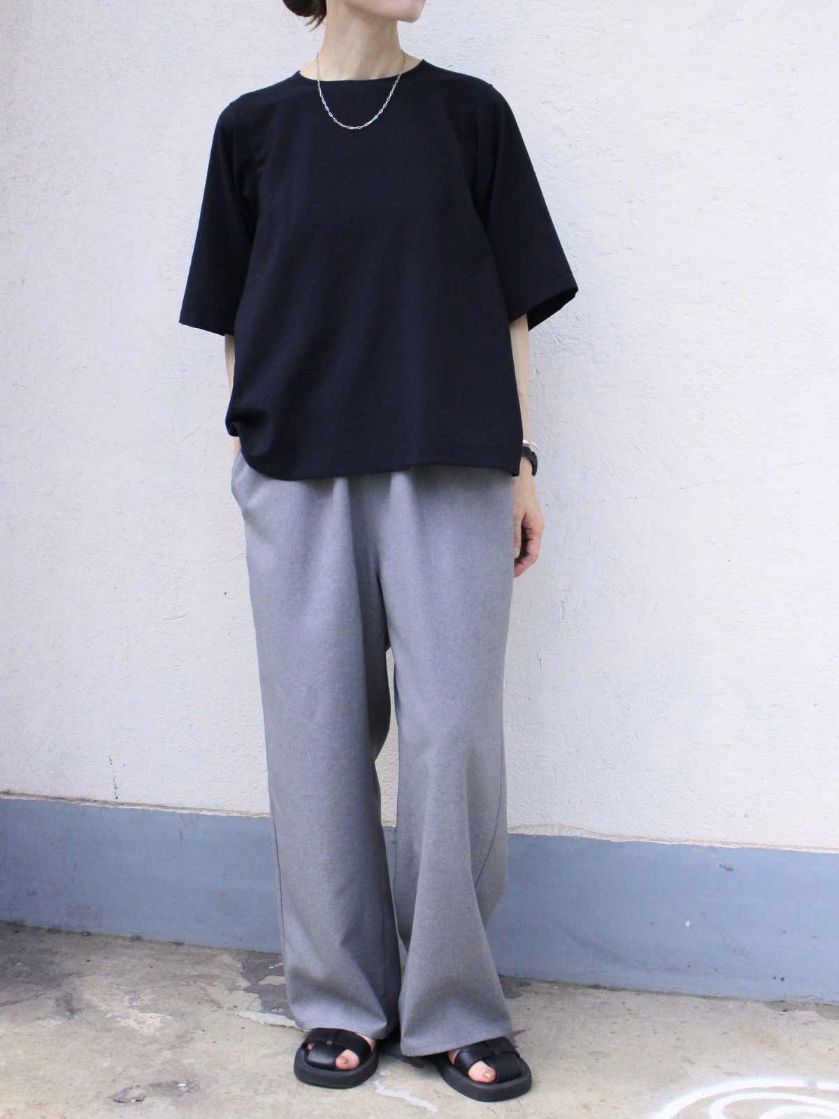 lelill レリル【日本製】THE BASIC H/S BLOUSE