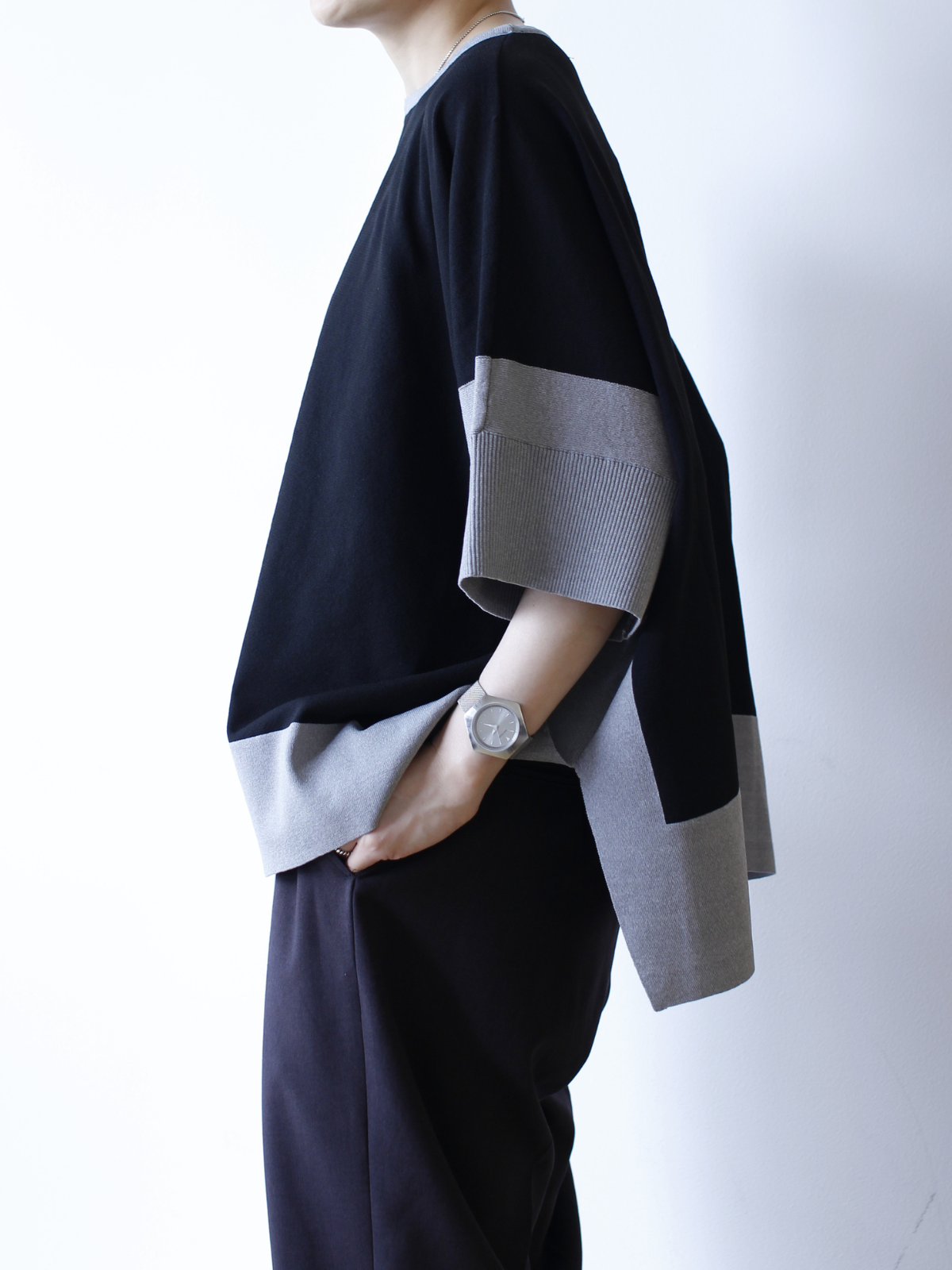 lelill レリル ハイテクバイカラーケープ