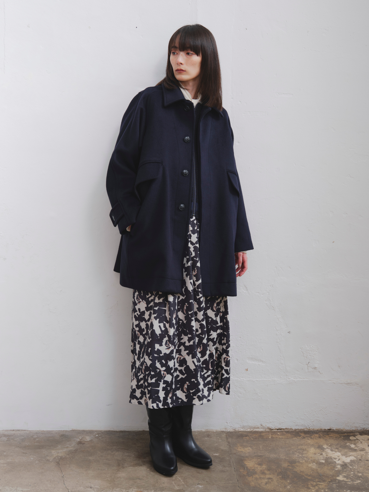 lelill レリル ウールバルマカーンコート