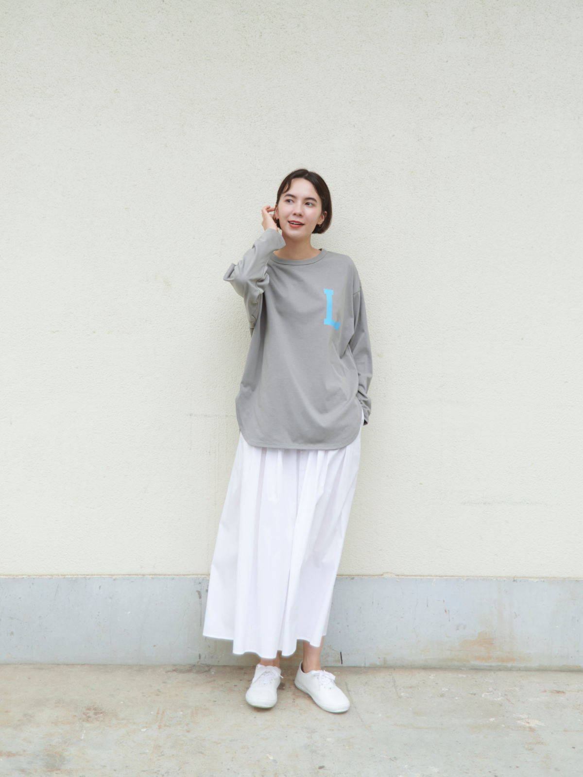 【Wポイント】lelill レリル BASIC L/S プリントT①