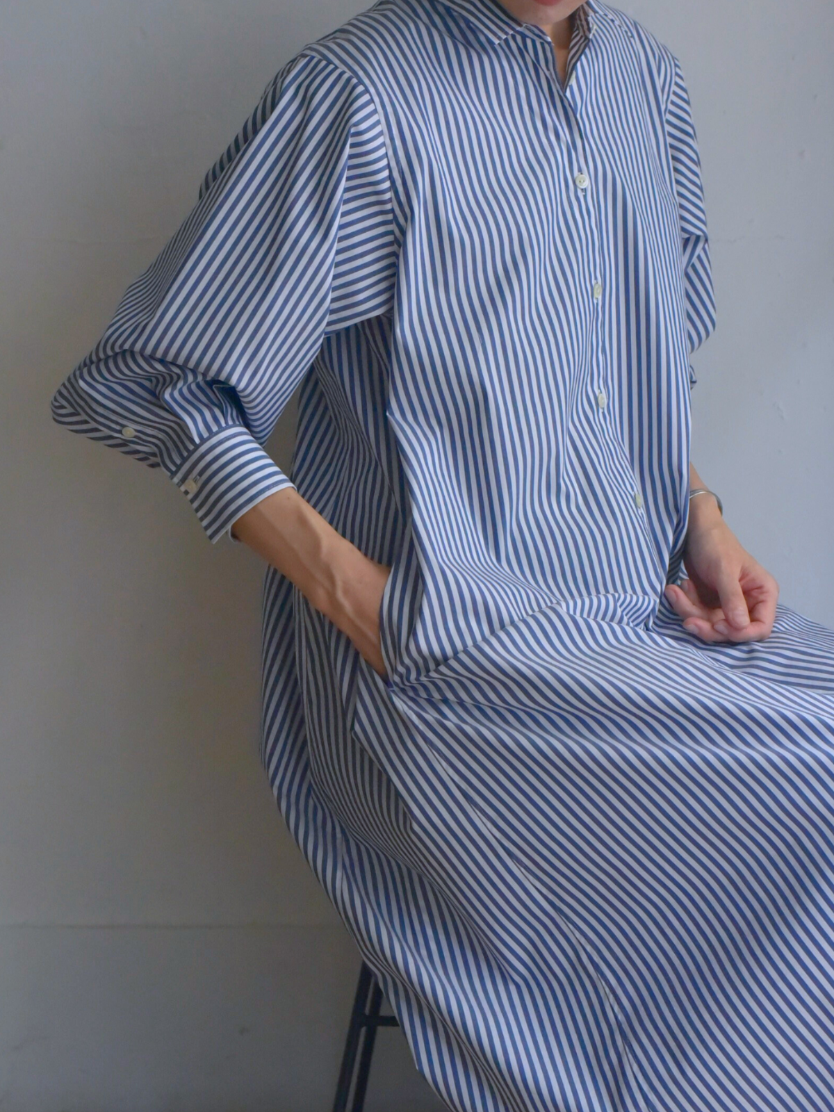 lelill レリル ピマソロフレアシャツワンピース