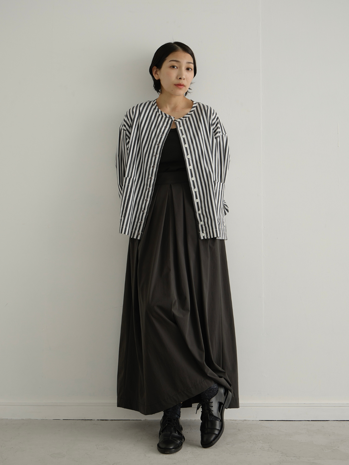 lelill レリル ベルテッドフレアスカート