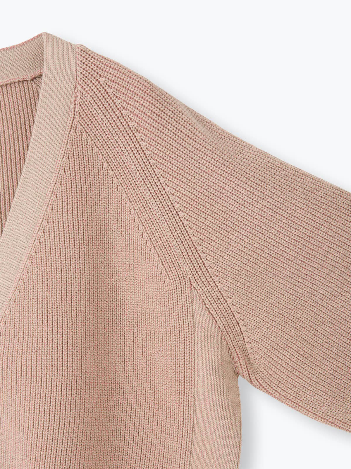 lelill レリル ドライプレーティング畦カーディガン