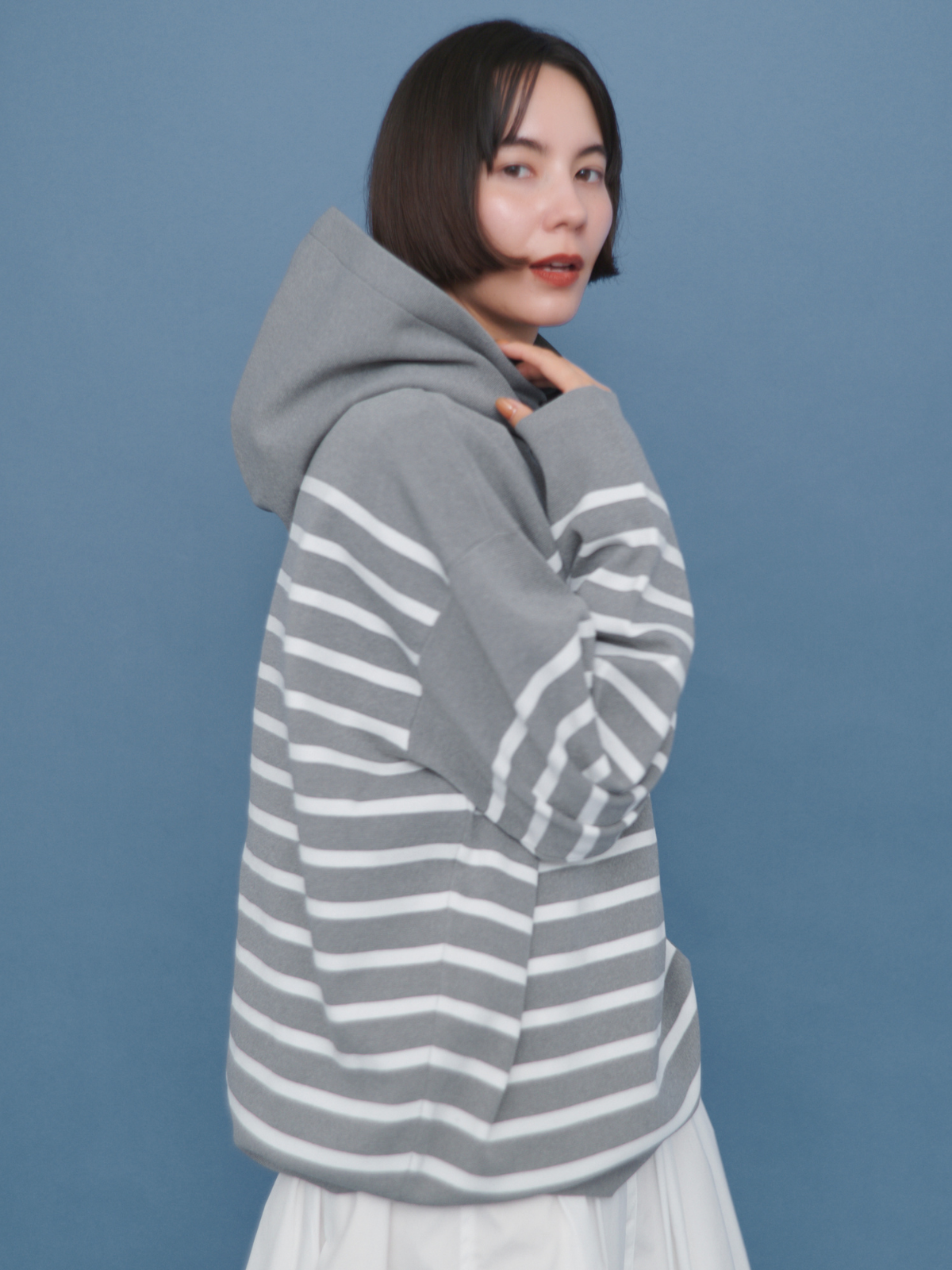 lelill レリル ハイテクボーダーフーディ (ワイドシルエット)