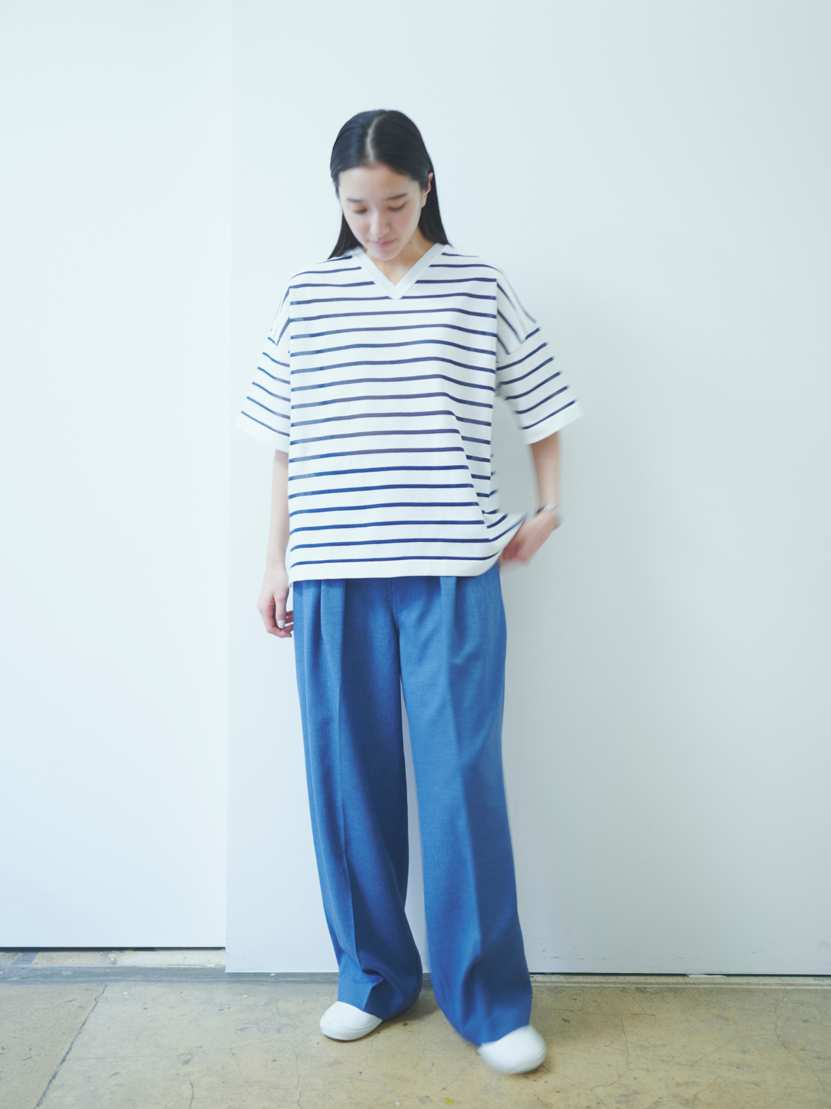 lelill レリル【日本製】ベルテッドワイドパンツ