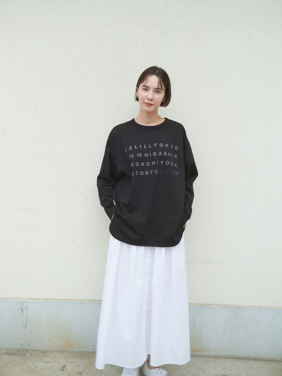 lelill レリル BASIC L/S プリントT③