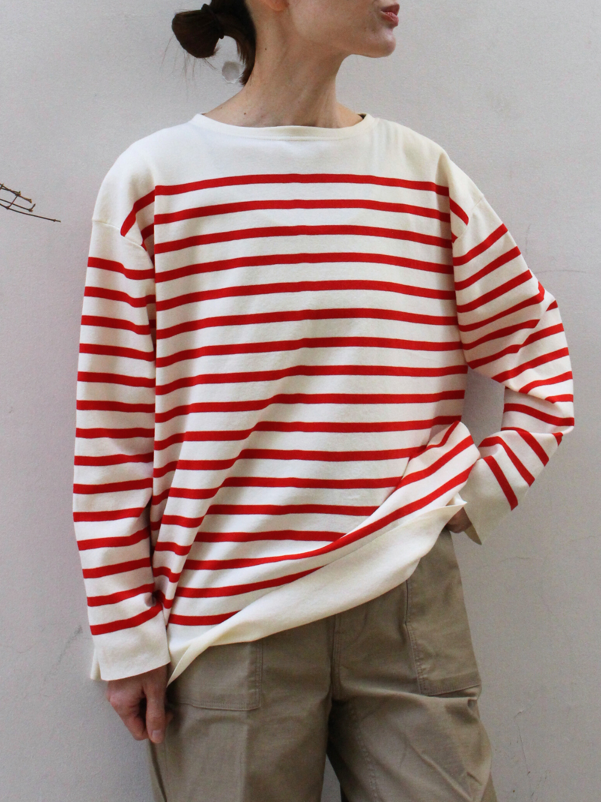 【ブルー再入荷】lelill レリル ハイテクボートネックニット(オーバーサイズ)