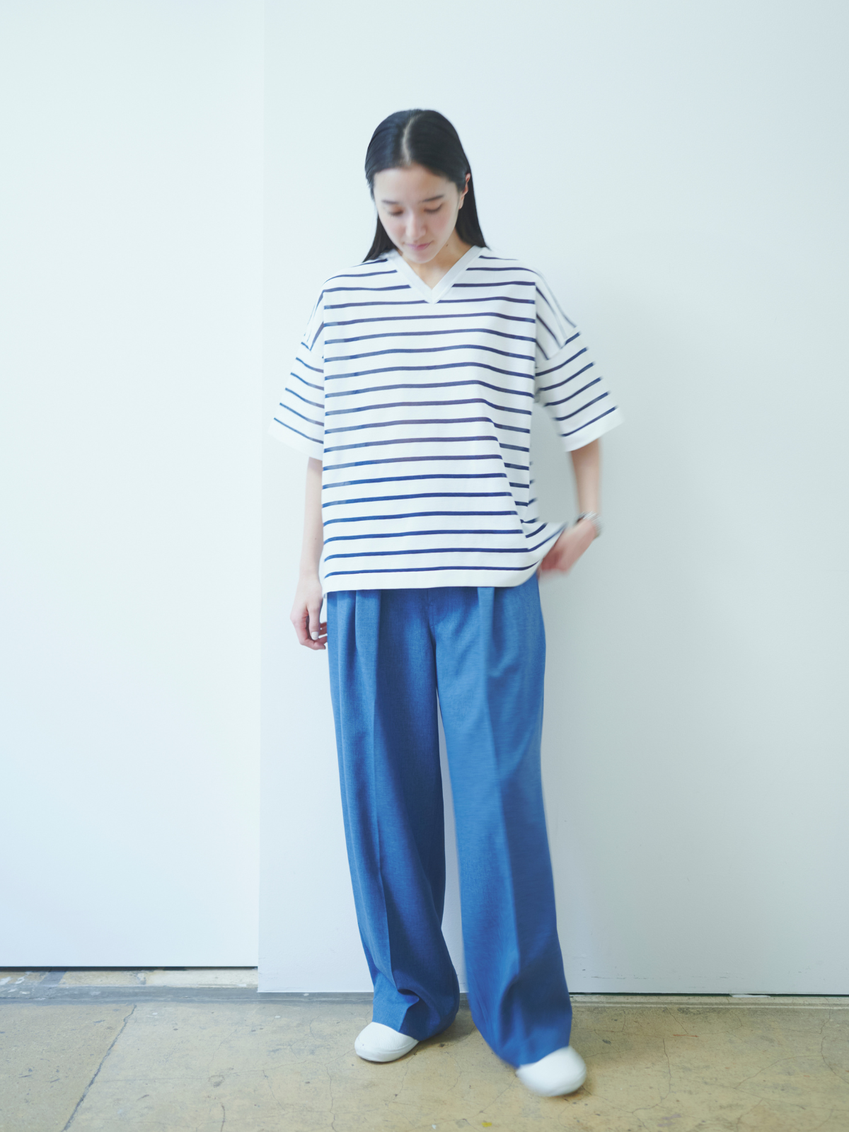 lelill レリル 2WAY WIND THROUGH ボーダーニット