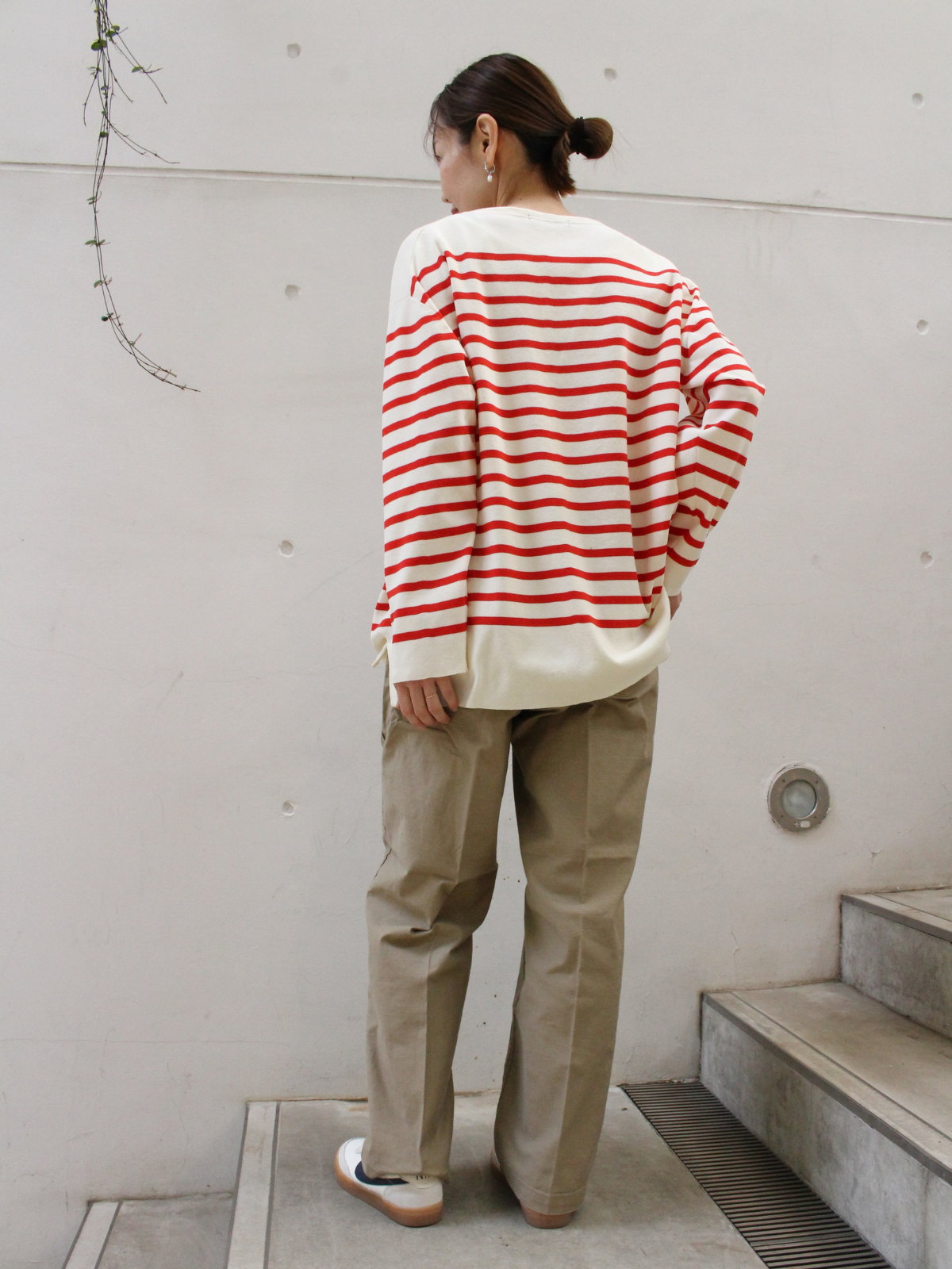 lelill レリル ハイテクボートネックニット(オーバーサイズ)