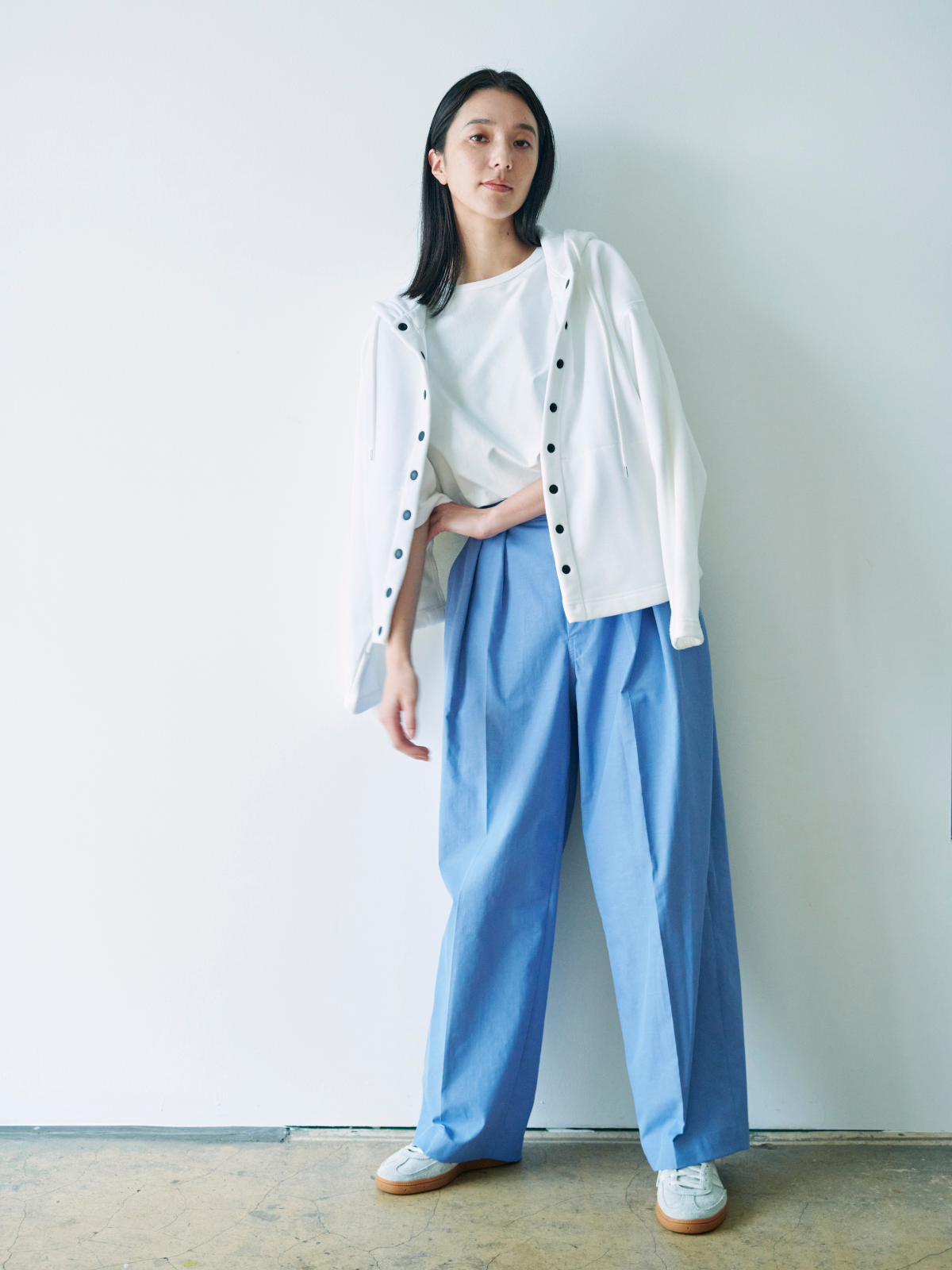 lelill レリル 日本製  ベルテッドワイドパンツ 2.0