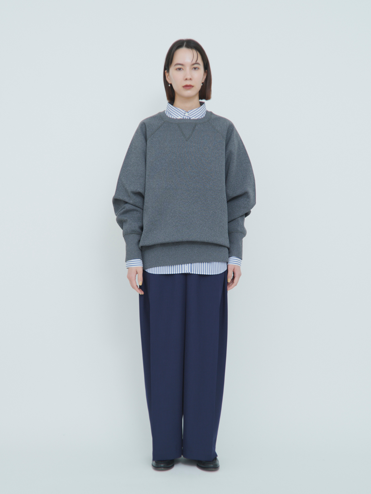 "NEW ARRIVAL" lelill レリル THE HIGHTECH KNITSWEAT(ワイドシルエット)