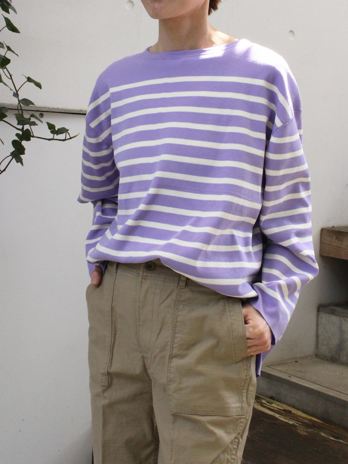 lelill レリル ハイテクボートネックニット(オーバーサイズ)