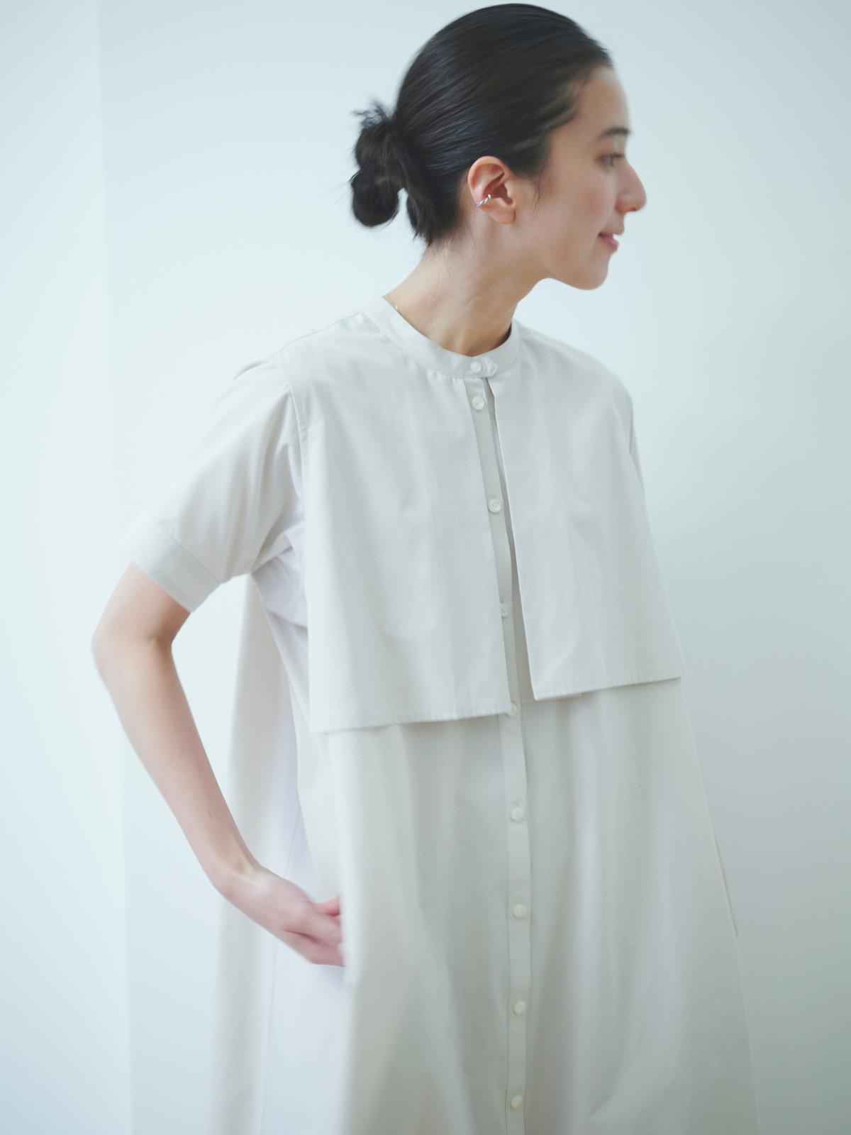 lelill レリル バックタックフラップワンピース