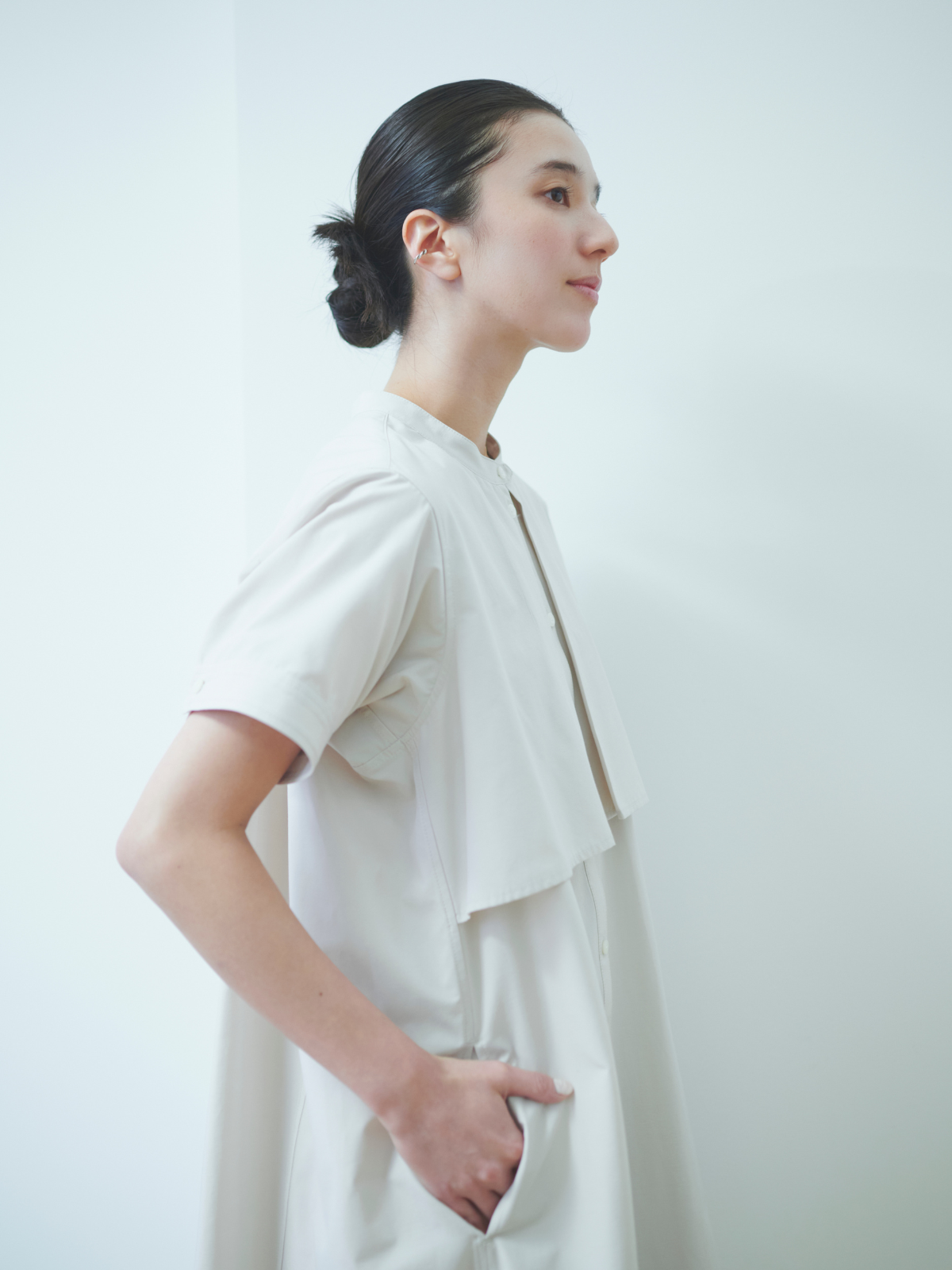 lelill レリル バックタックフラップワンピース