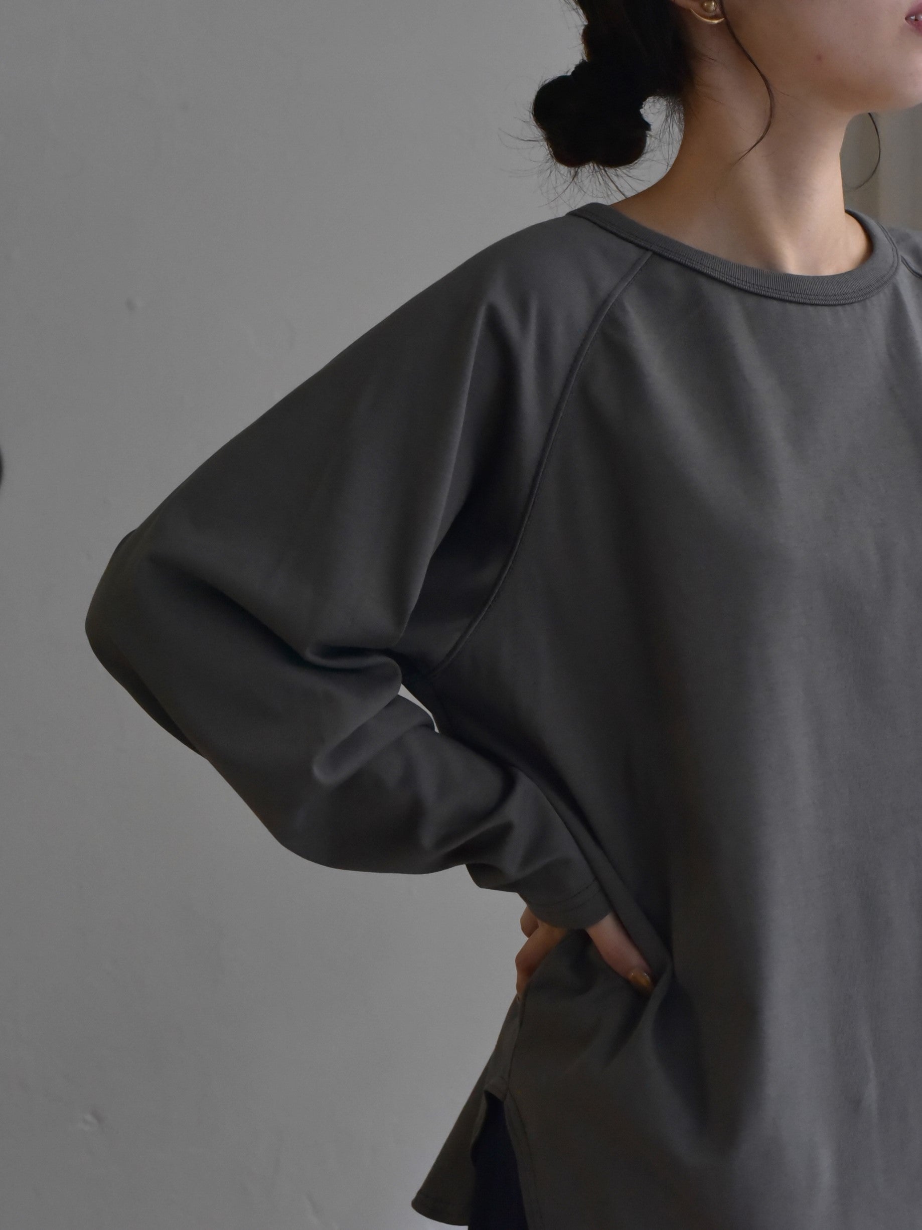 lelill レリル 【日本製】ベーシックラグランロングスリーブ THE BASIC LONG SLEEVE T-SHIRT