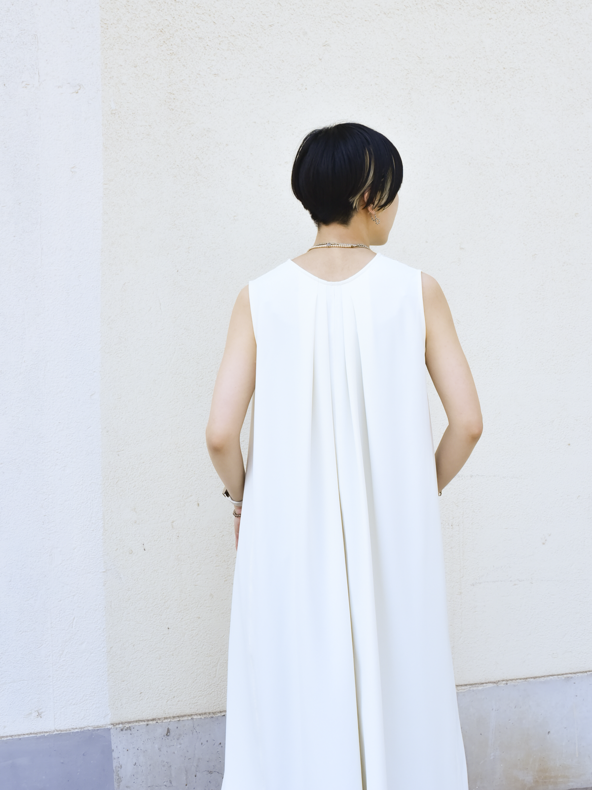 【予約|7月発送】lelill レリル ドレープツイル V ワンピース