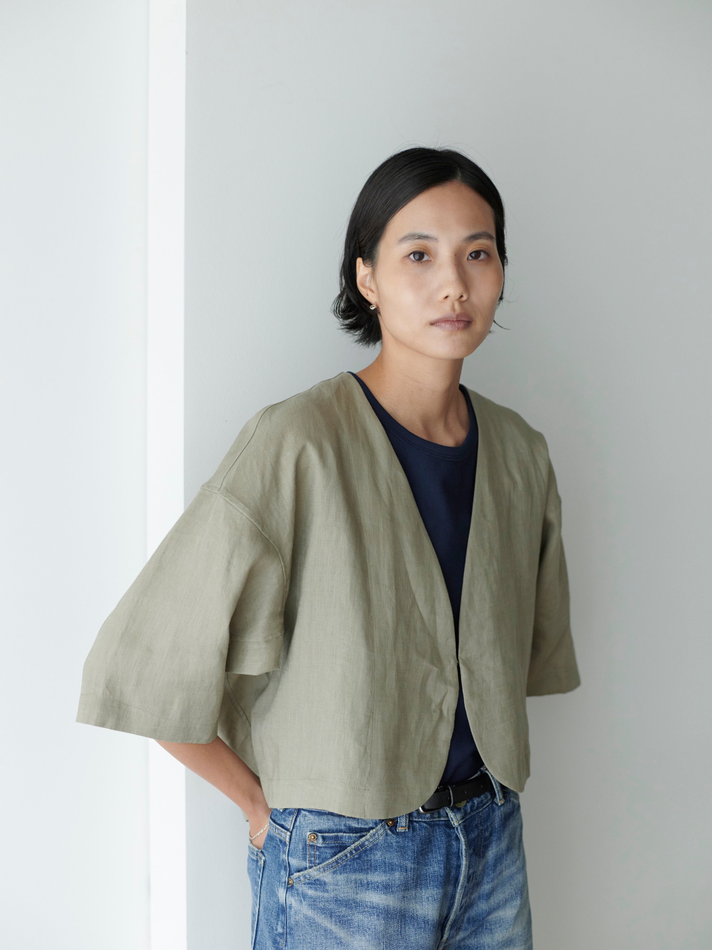 lelill レリル リネンタックボレロ